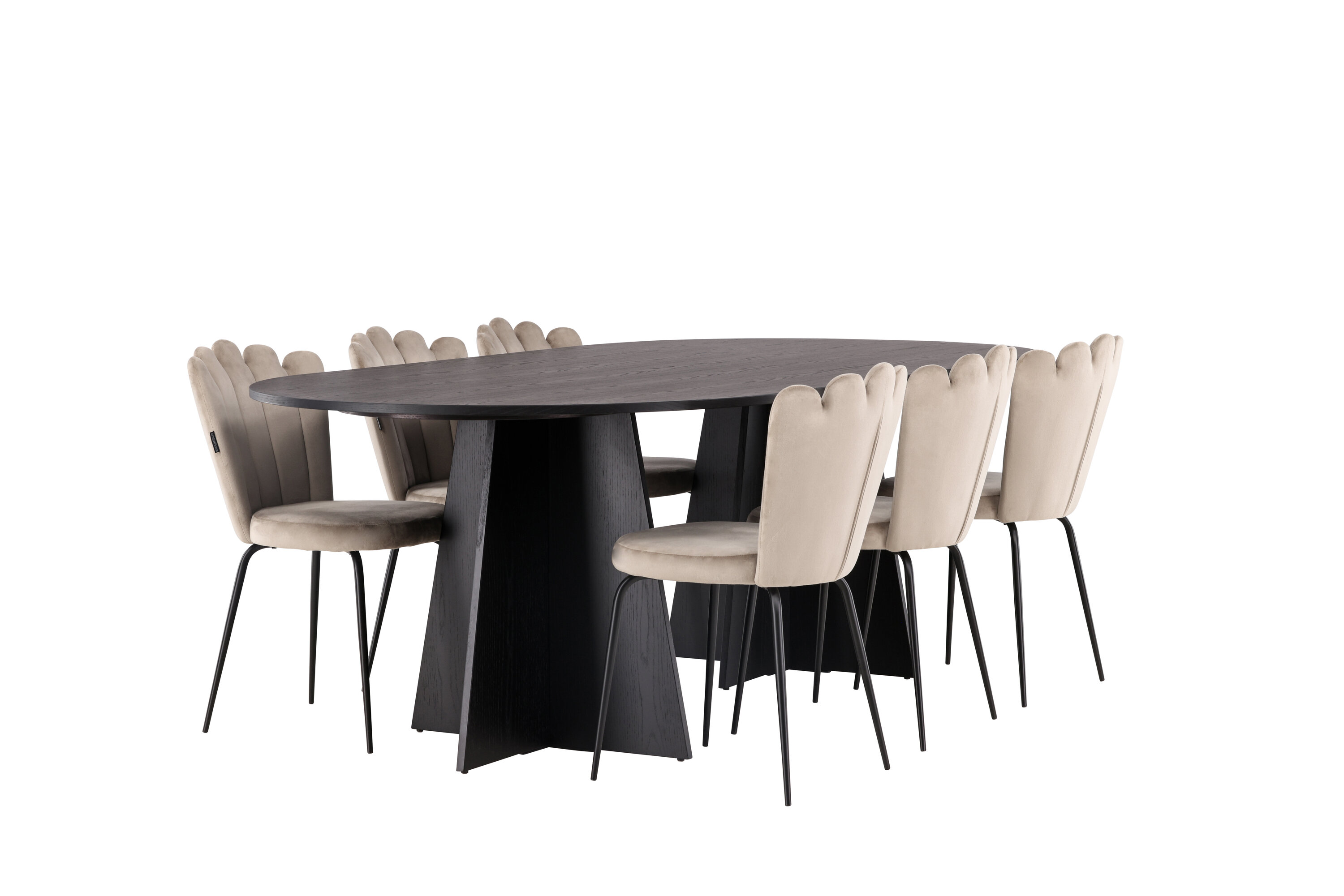 deLOHN Bootcut Oval, Limhamn Ovális étkezőgarnitúra