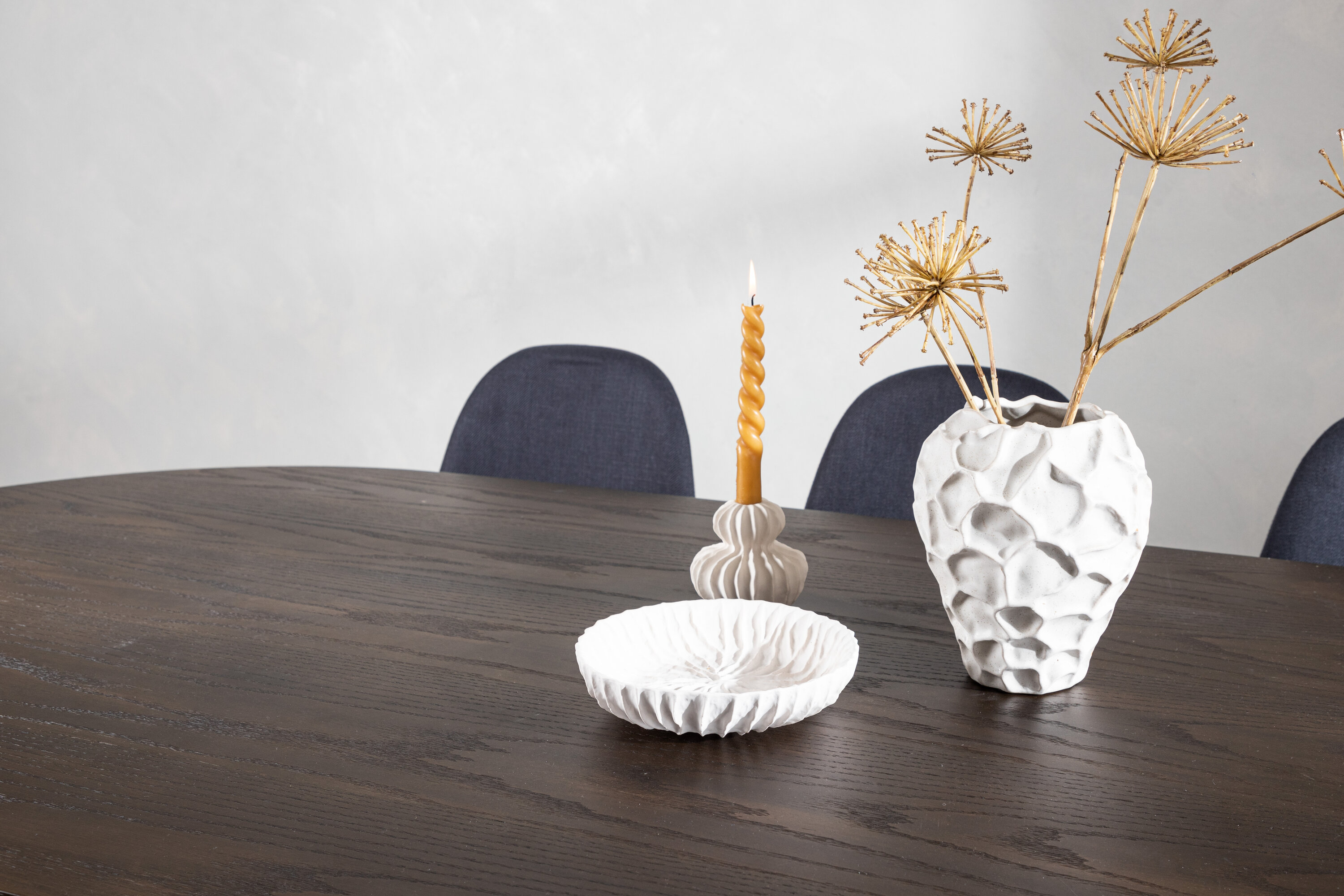 deLOHN Stone oval, Polar Ovális étkezőgarnitúra