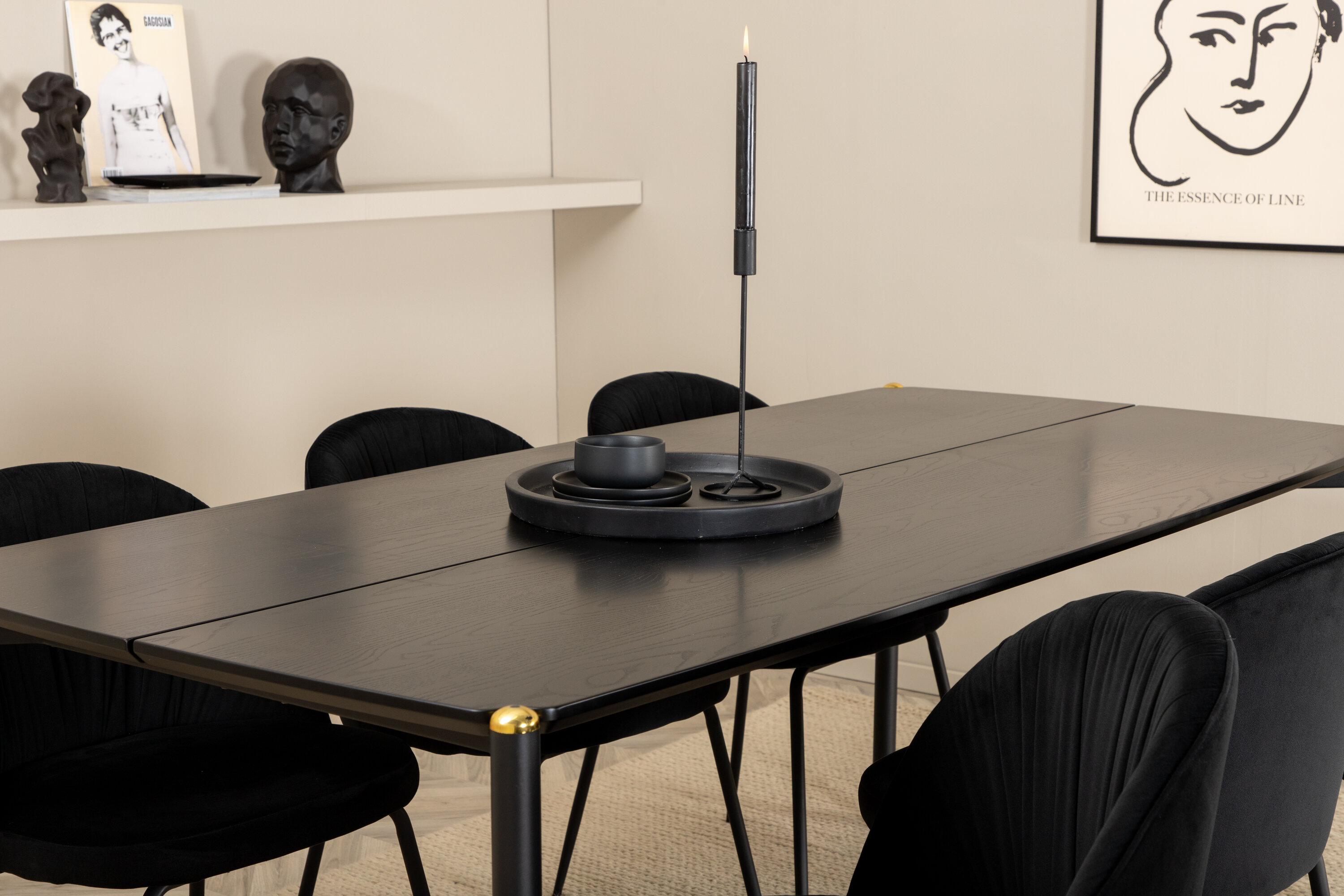 deLOHN Pelle, Wrinkles Téglalap alakú étkezőgarnitúra