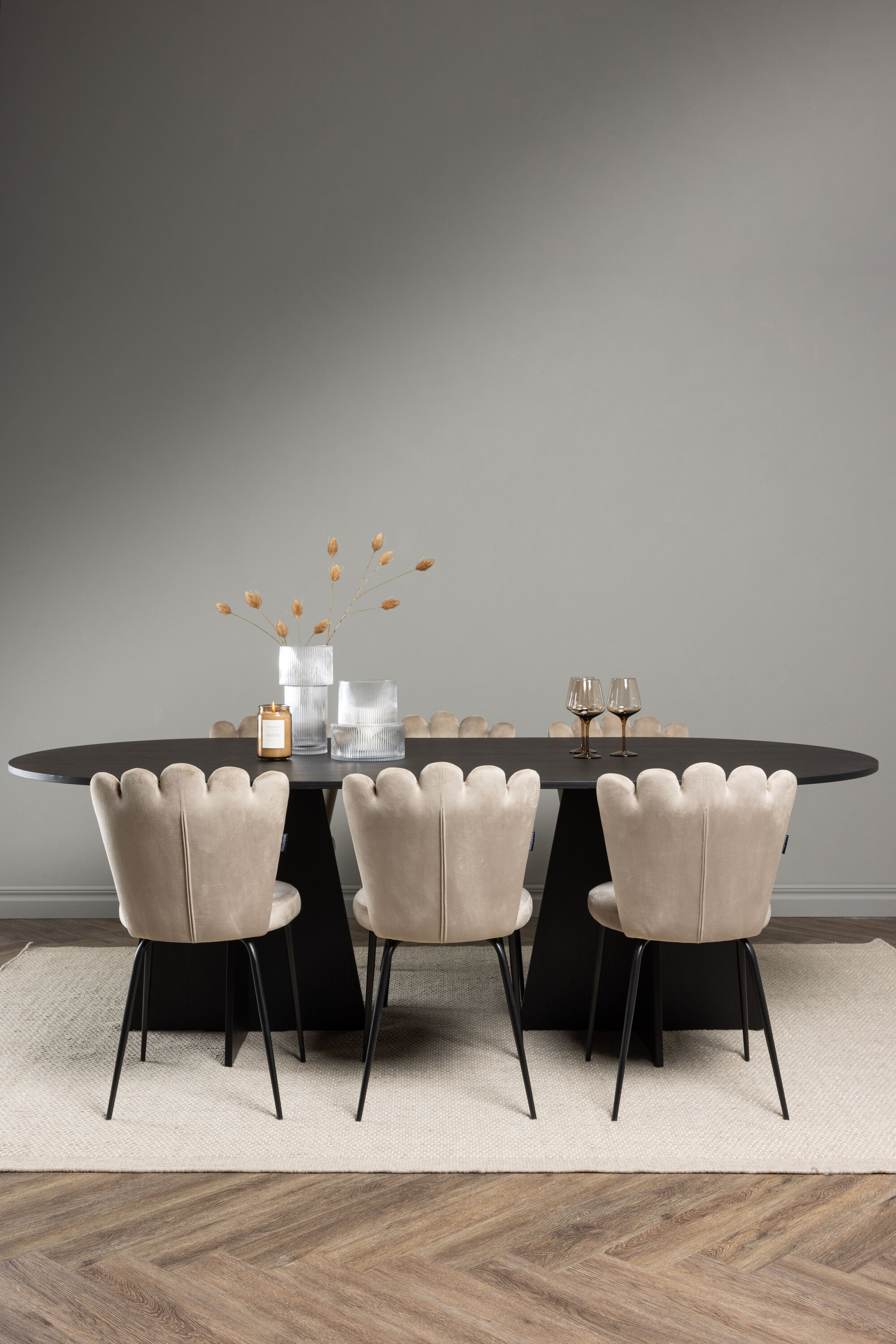 deLOHN Bootcut Oval, Limhamn Ovális étkezőgarnitúra