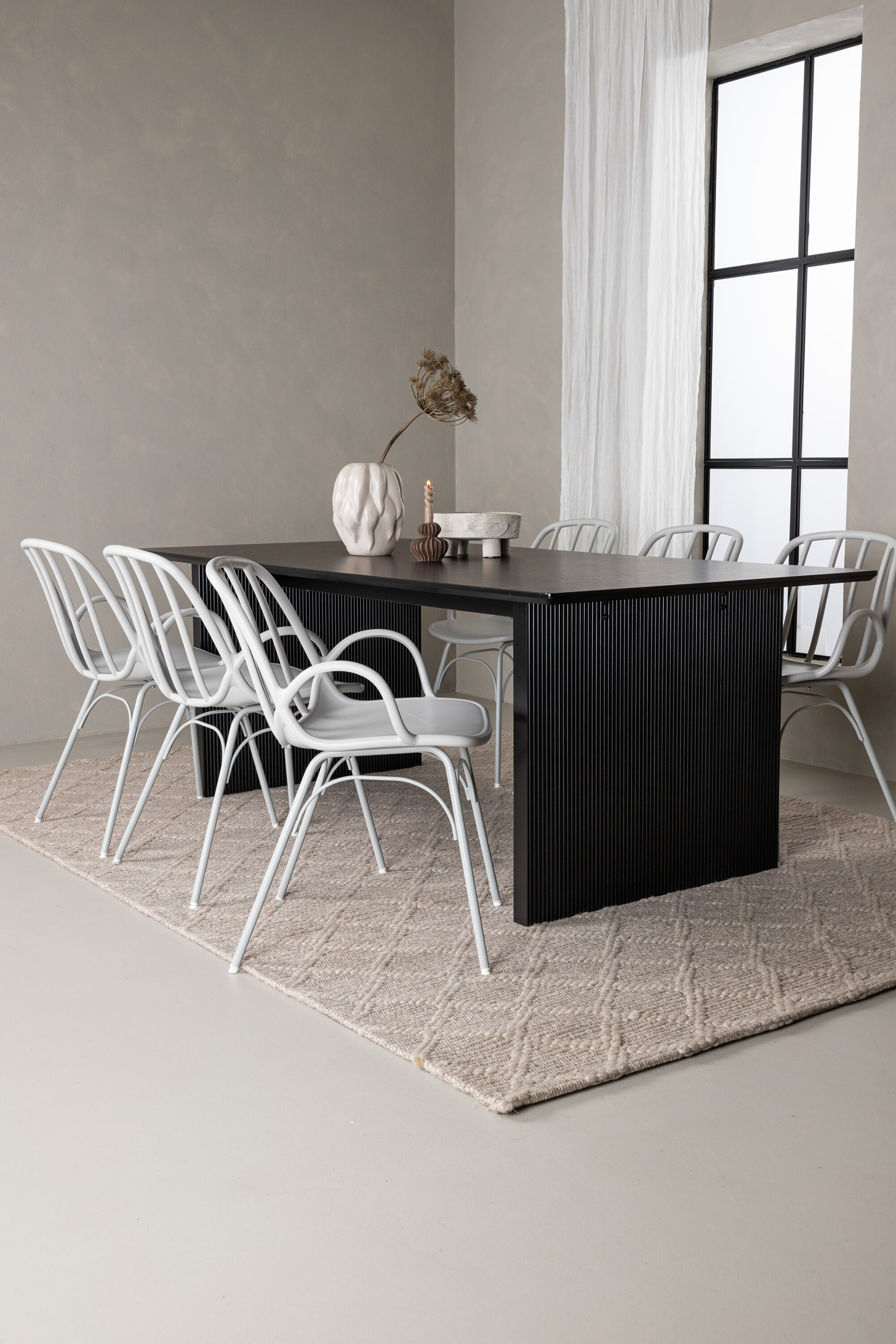 deLOHN Vail, Dyrön Téglalap alakú étkezőgarnitúra