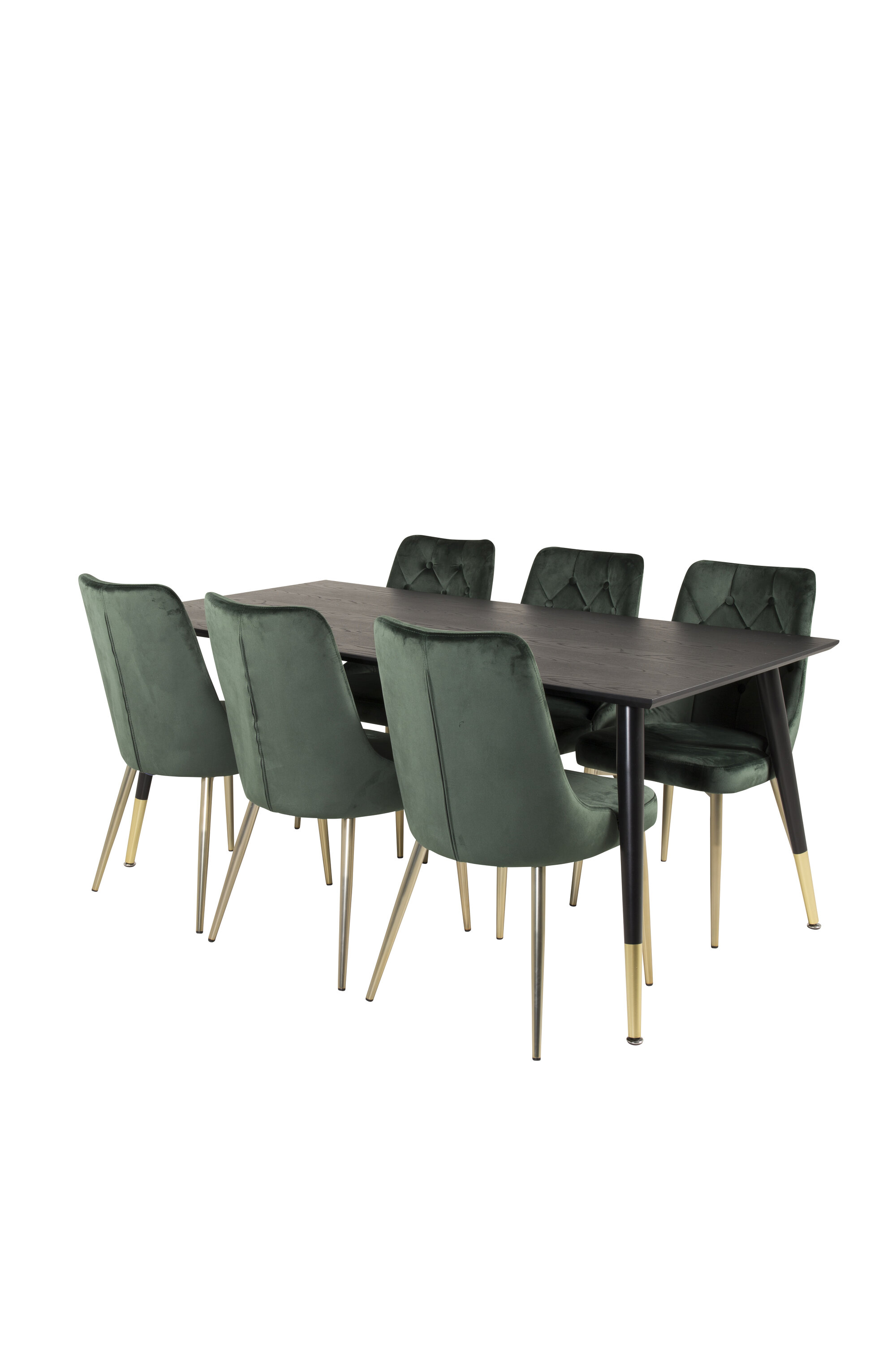 deLOHN Dipp, Velvet Deluxe Téglalap alakú étkezőgarnitúra deLOHN Dipp, Velvet Deluxe Téglalap alakú étkezőgarnitúra