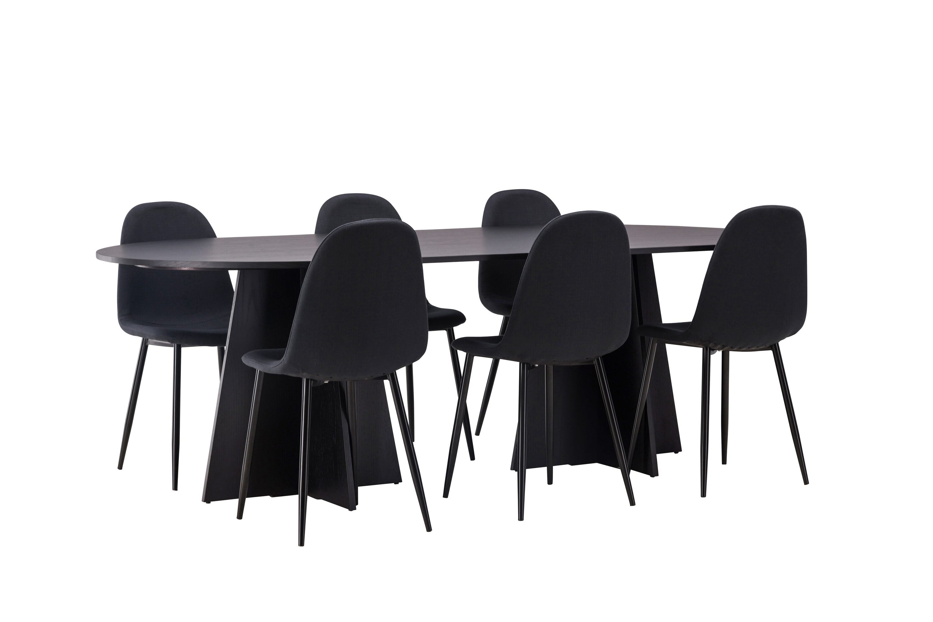 deLOHN Bootcut Oval, Polar Téglalap alakú étkezőgarnitúra