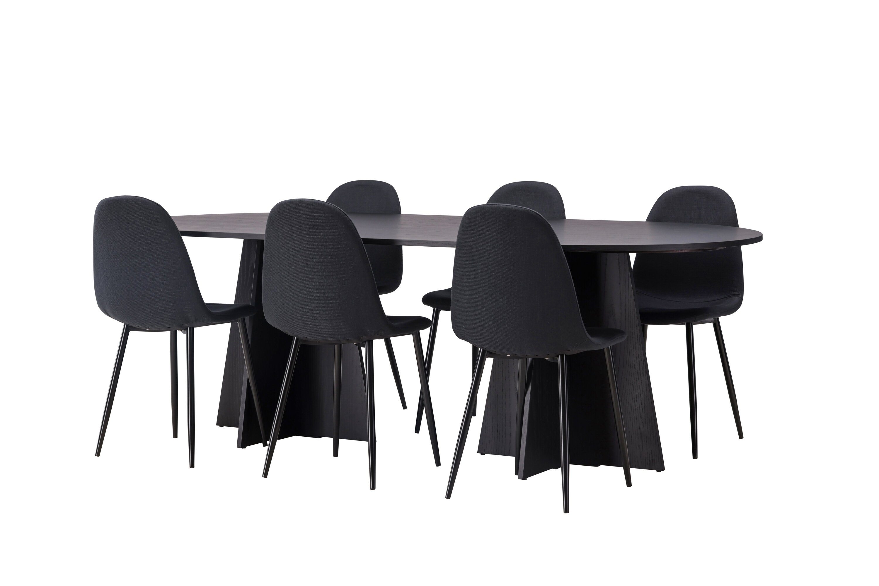 deLOHN Bootcut Oval, Polar Téglalap alakú étkezőgarnitúra