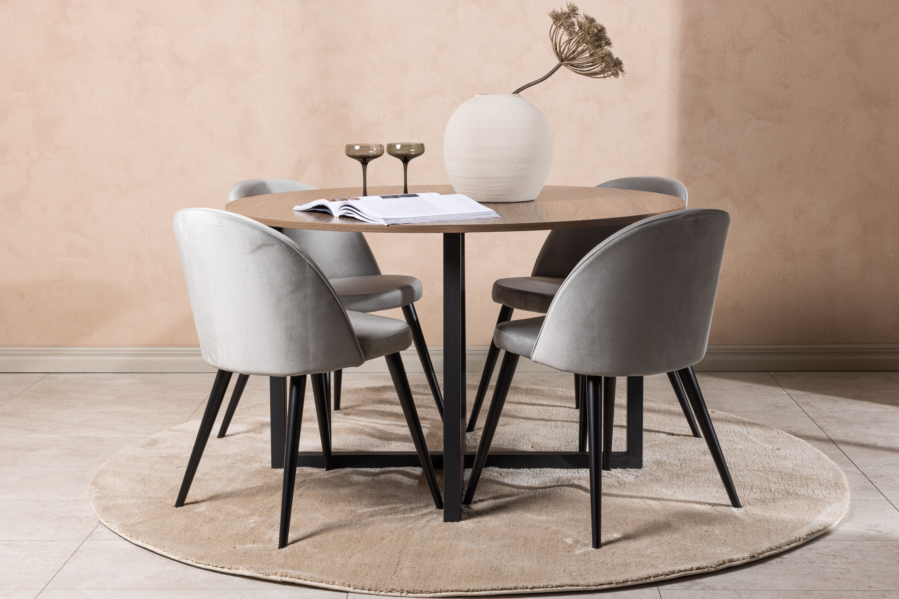 deLOHN Durango, Velvet Kör alakú étkezőgarnitúra