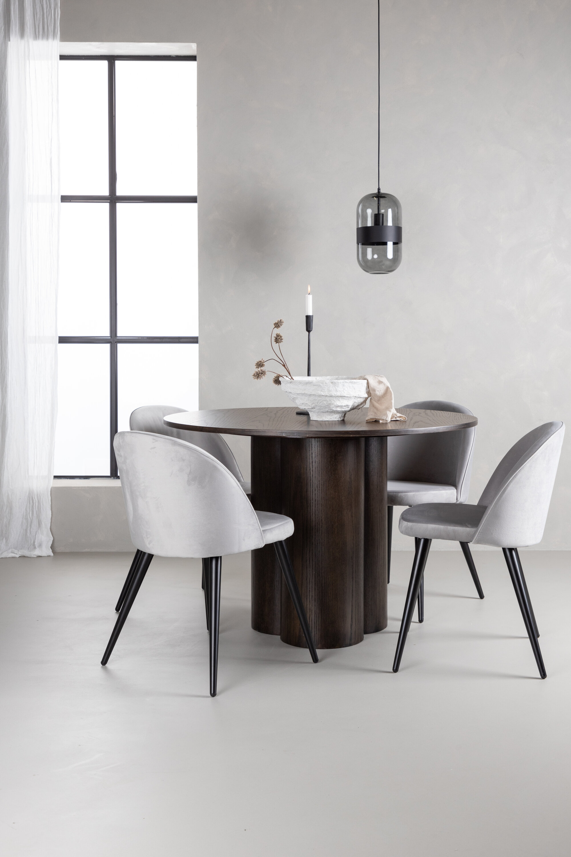 deLOHN Olivia, Velvet Kör alakú étkezőgarnitúra