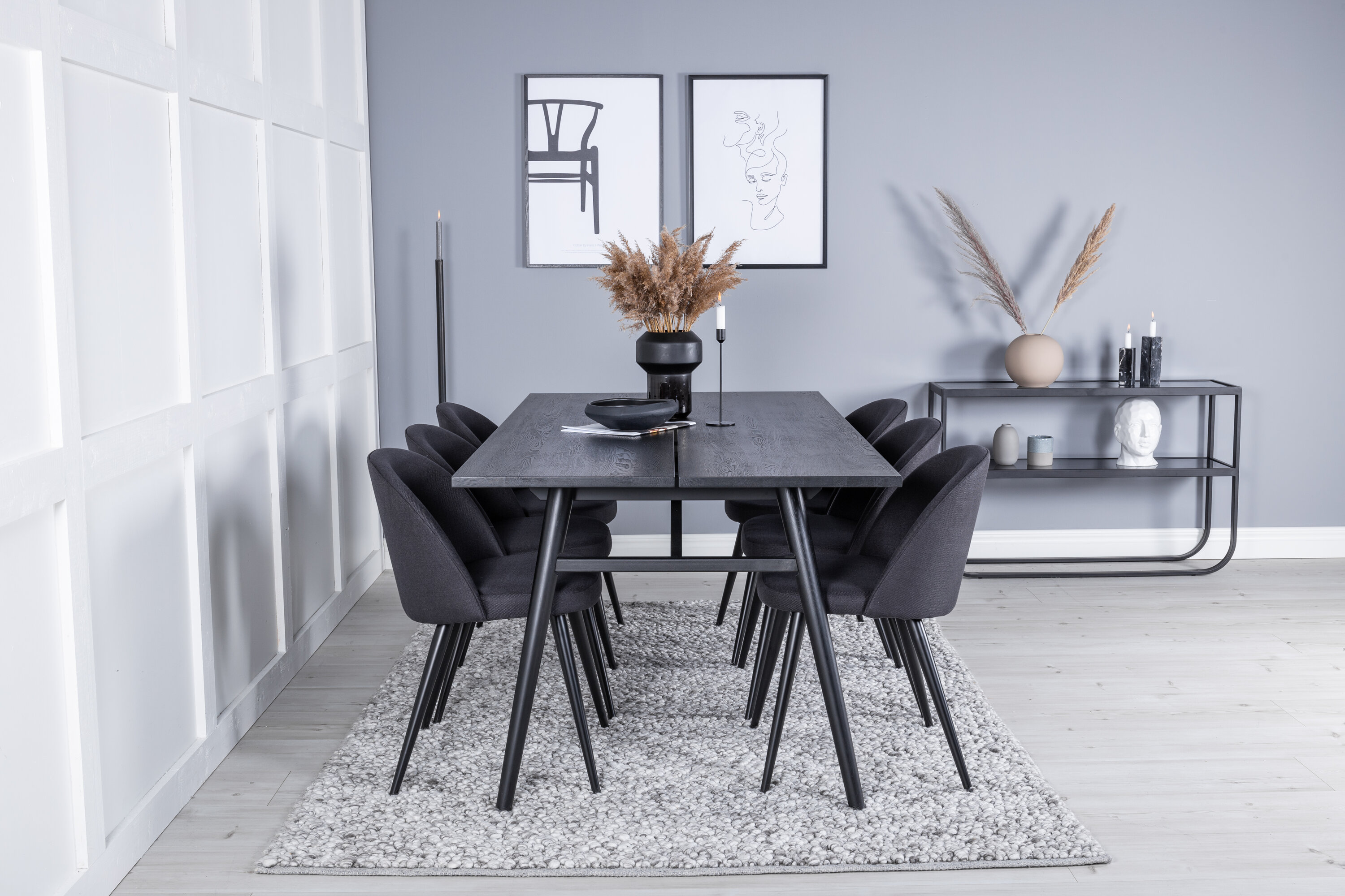 deLOHN Sleek, Velvet Téglalap alakú étkezőgarnitúra