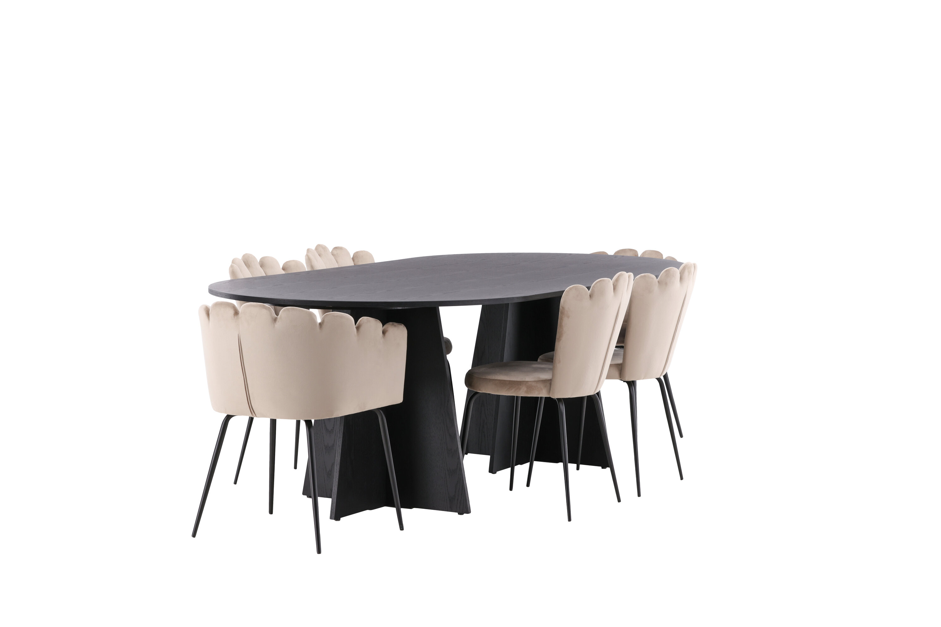 deLOHN Bootcut Oval, Limhamn Ovális étkezőgarnitúra