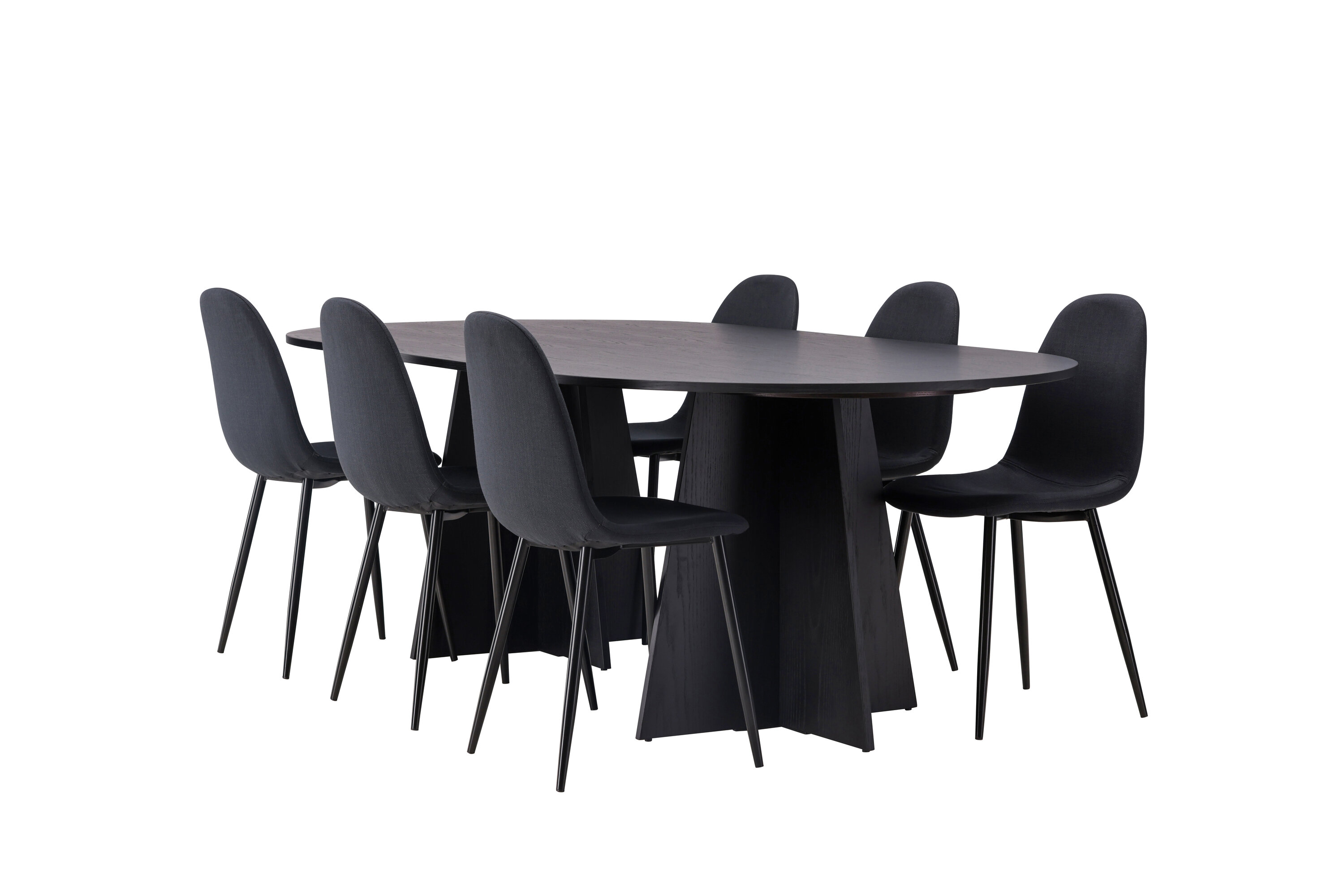 deLOHN Bootcut Oval, Polar Téglalap alakú étkezőgarnitúra