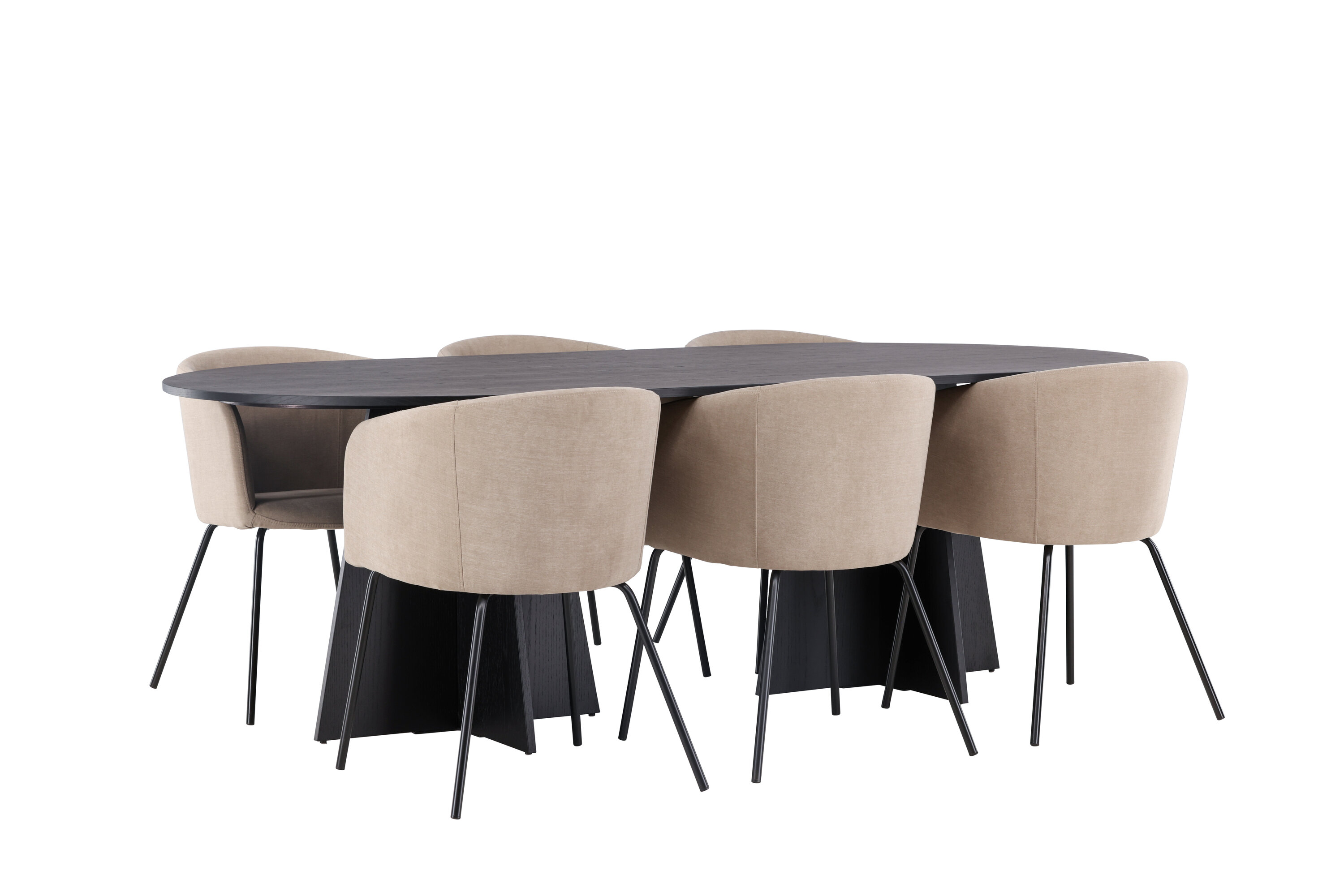 deLOHN Bootcut Oval, Berit Téglalap alakú étkezőgarnitúra