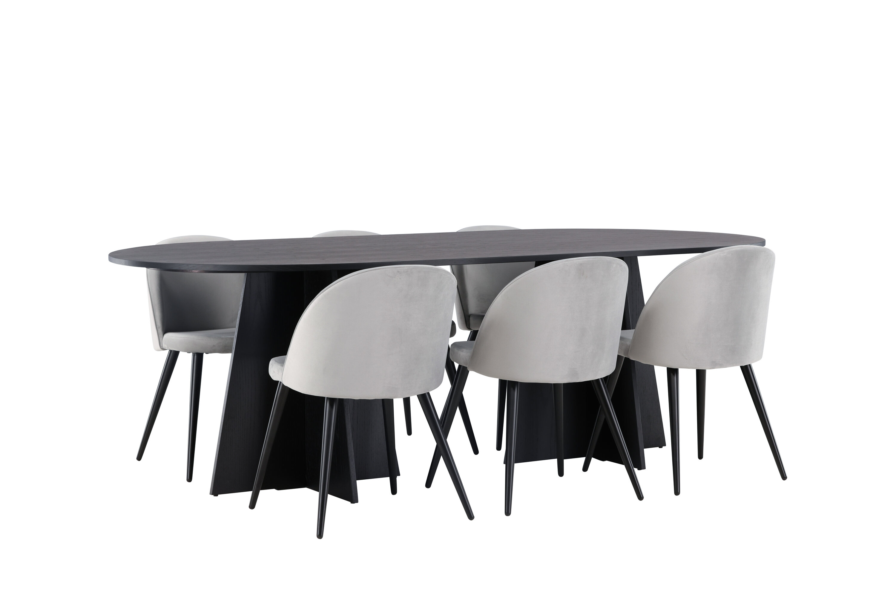 deLOHN Bootcut Oval, Velvet Téglalap alakú étkezőgarnitúra