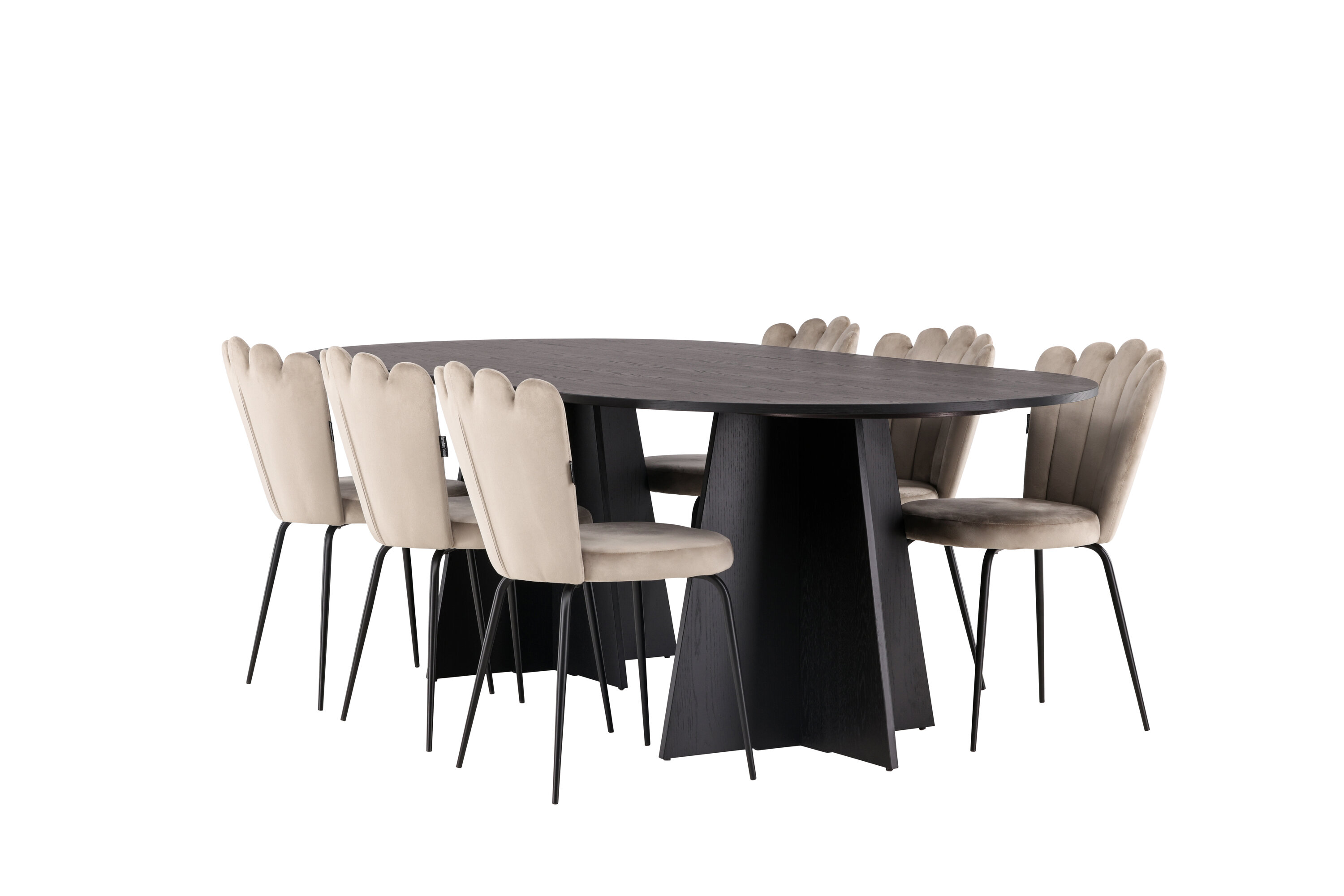 deLOHN Bootcut Oval, Limhamn Ovális étkezőgarnitúra