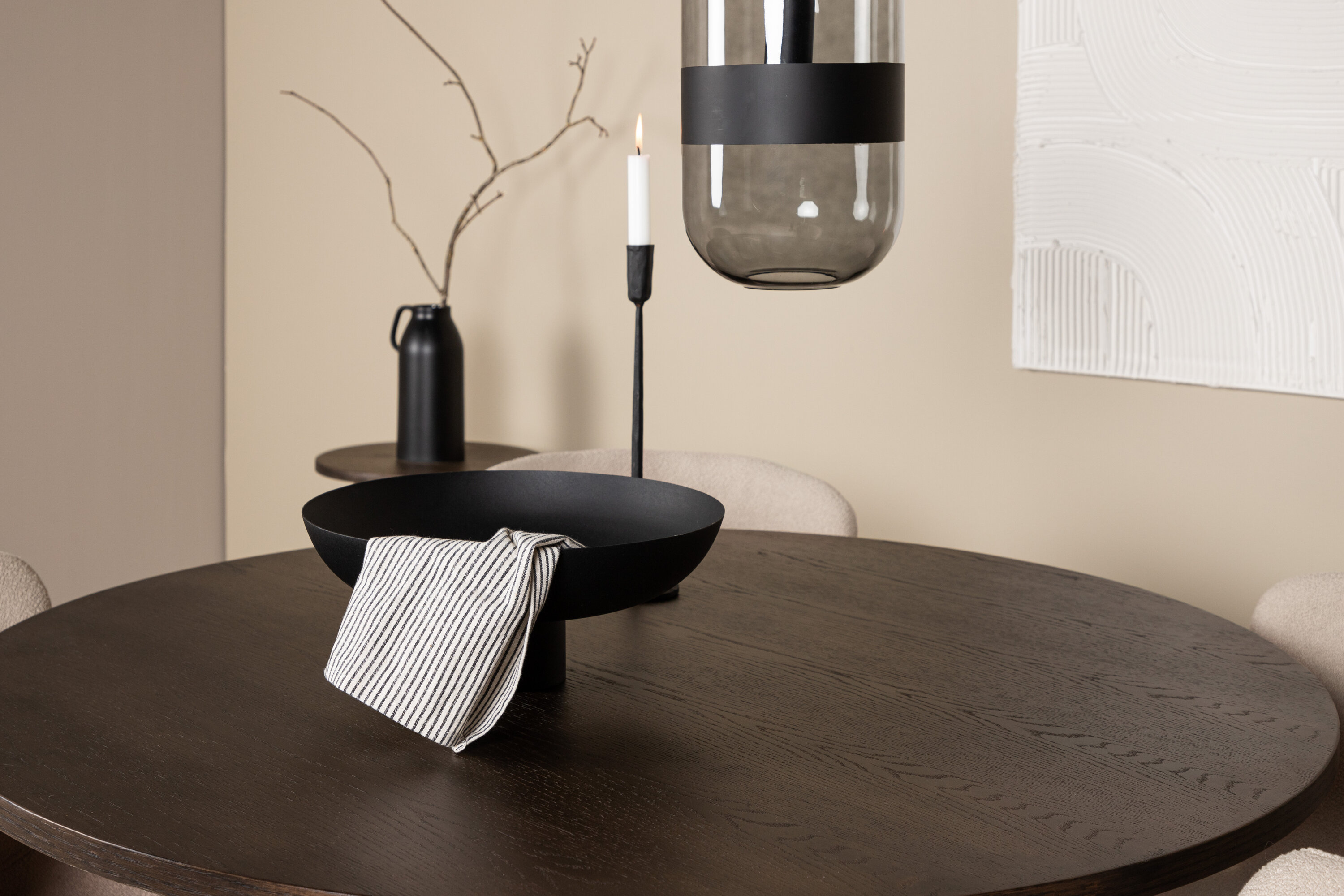 deLOHN Stone round, Modesto Kör alakú étkezőgarnitúra