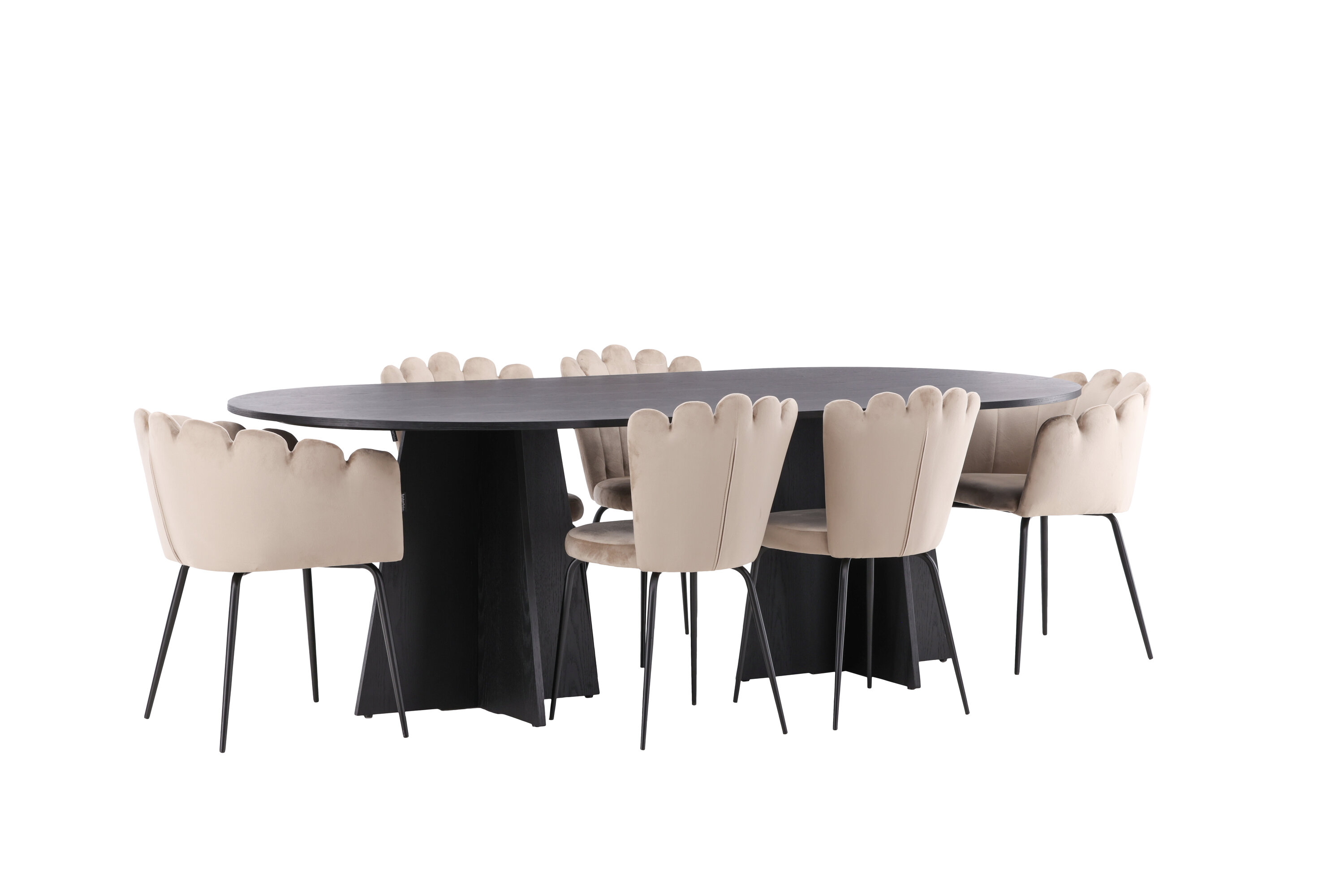 deLOHN Bootcut Oval, Limhamn Ovális étkezőgarnitúra