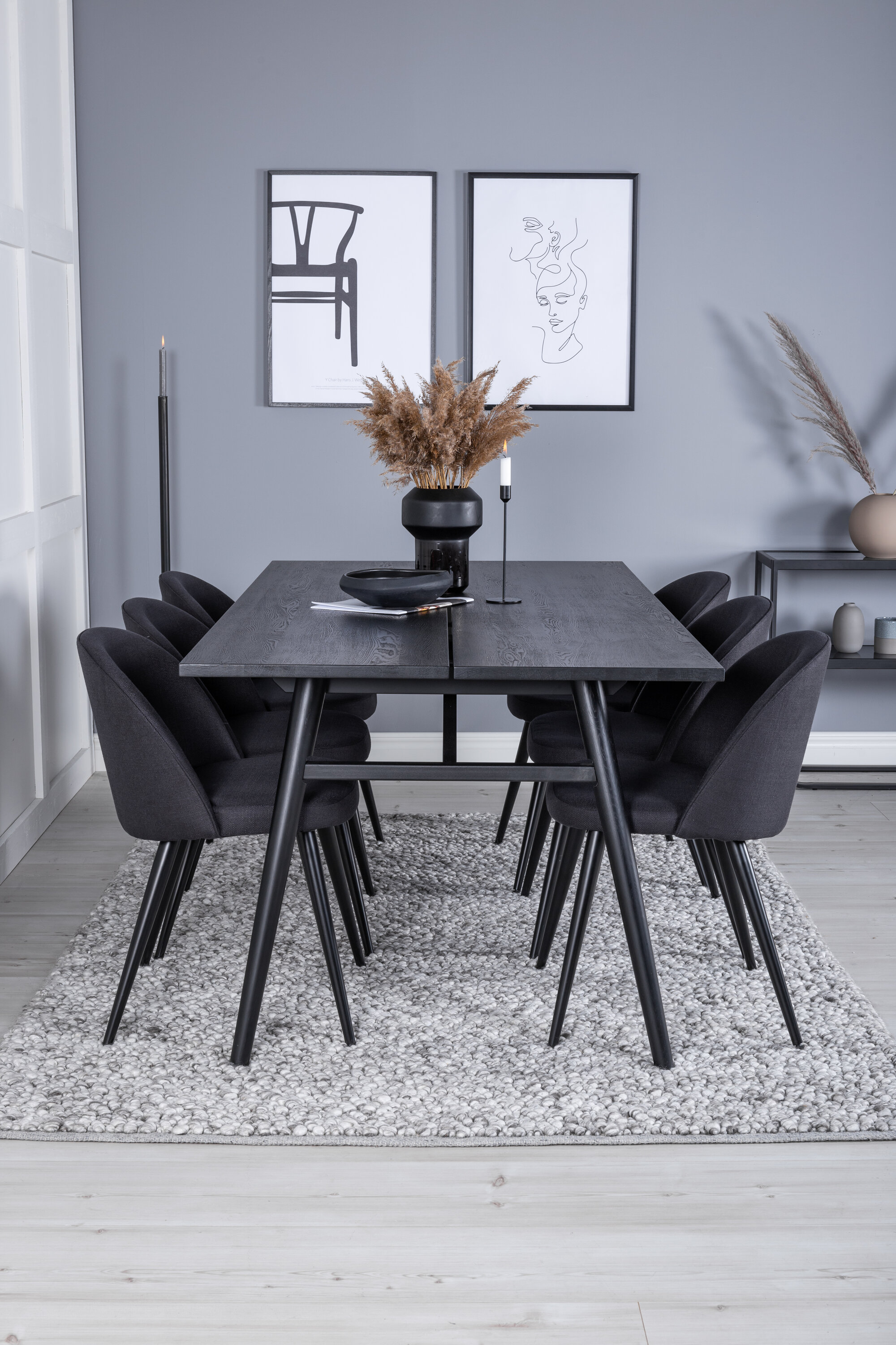 deLOHN Sleek, Velvet Téglalap alakú étkezőgarnitúra