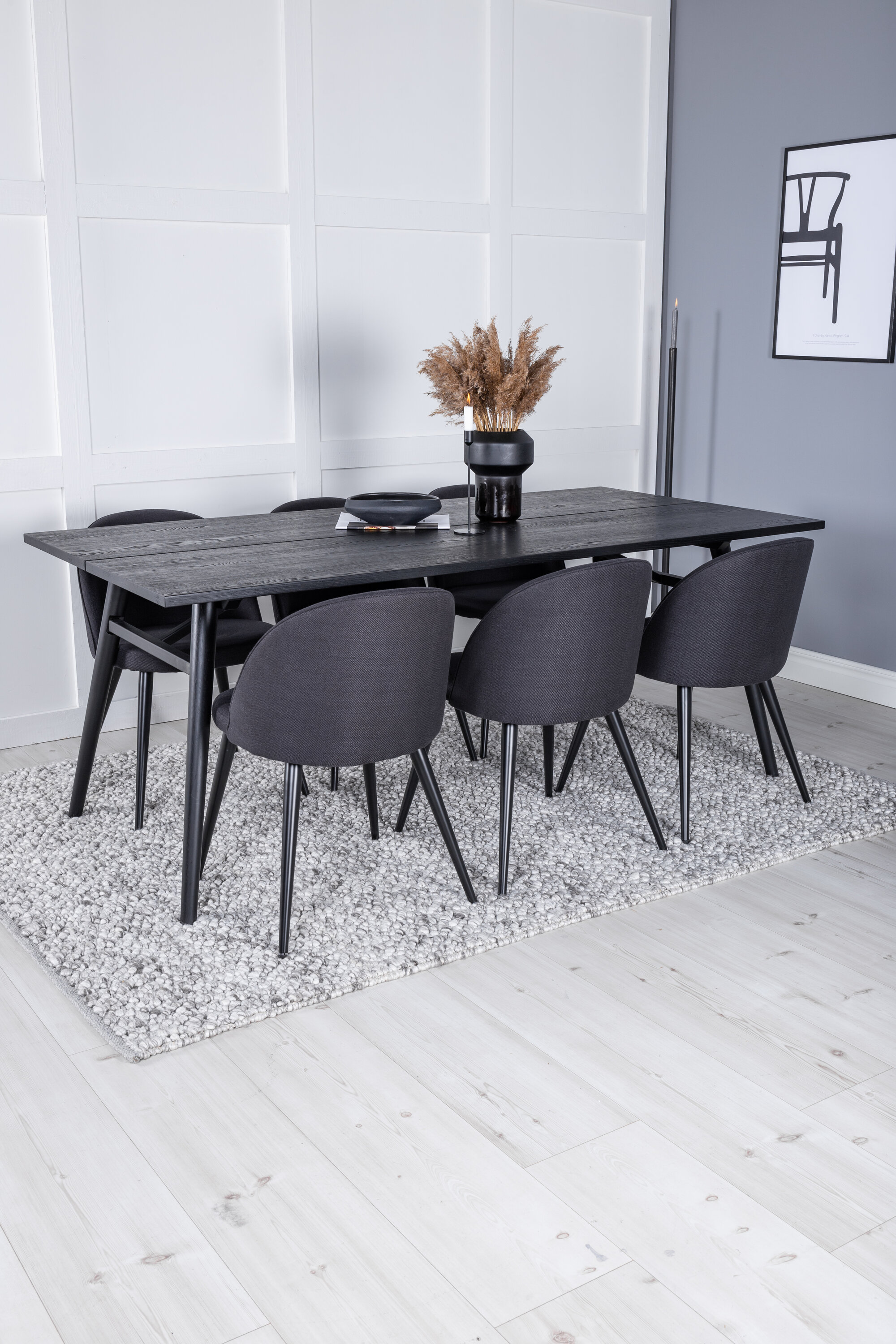 deLOHN Sleek, Velvet Téglalap alakú étkezőgarnitúra