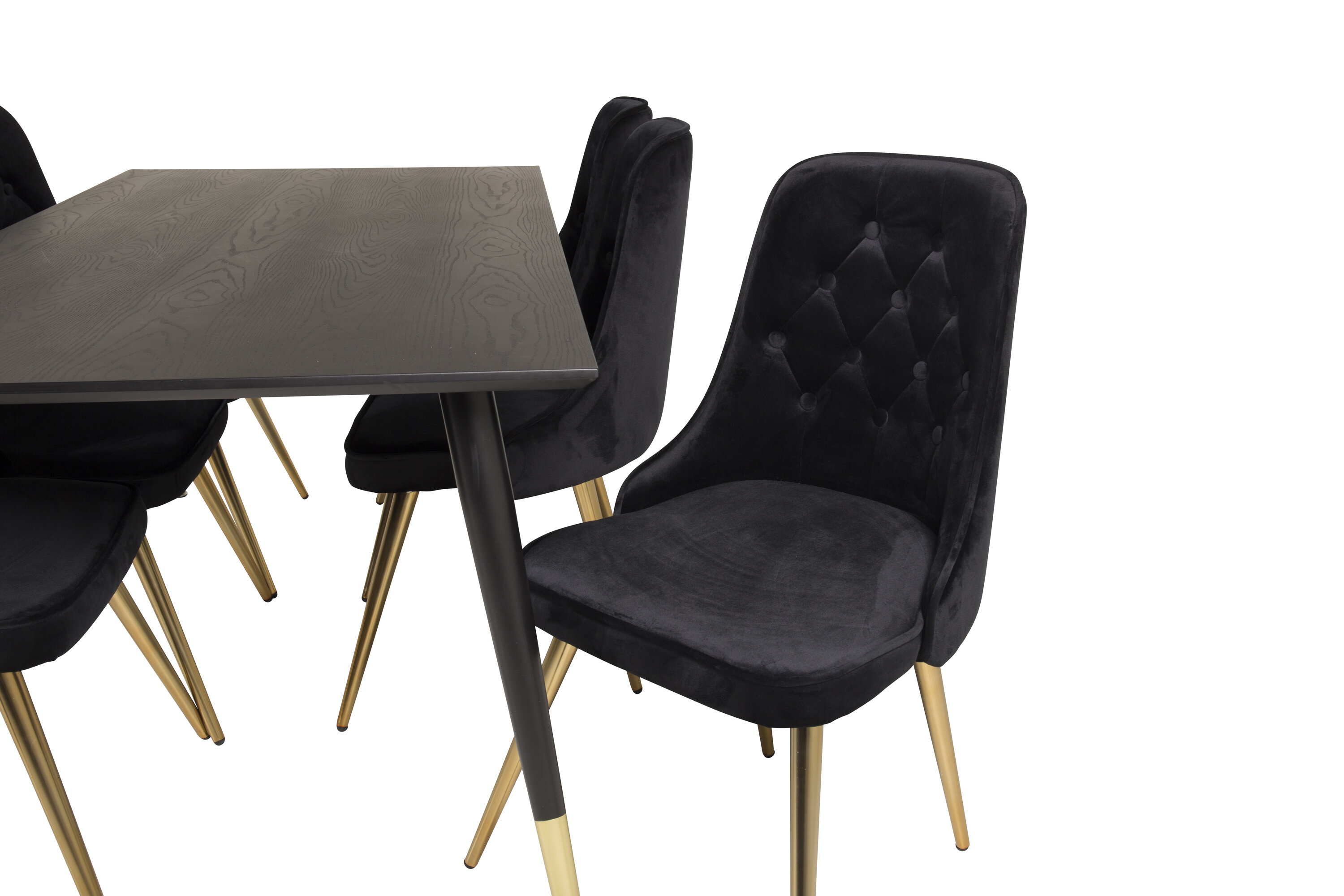 deLOHN Dipp, Velvet Deluxe Téglalap alakú étkezőgarnitúra deLOHN Dipp, Velvet Deluxe Téglalap alakú étkezőgarnitúra