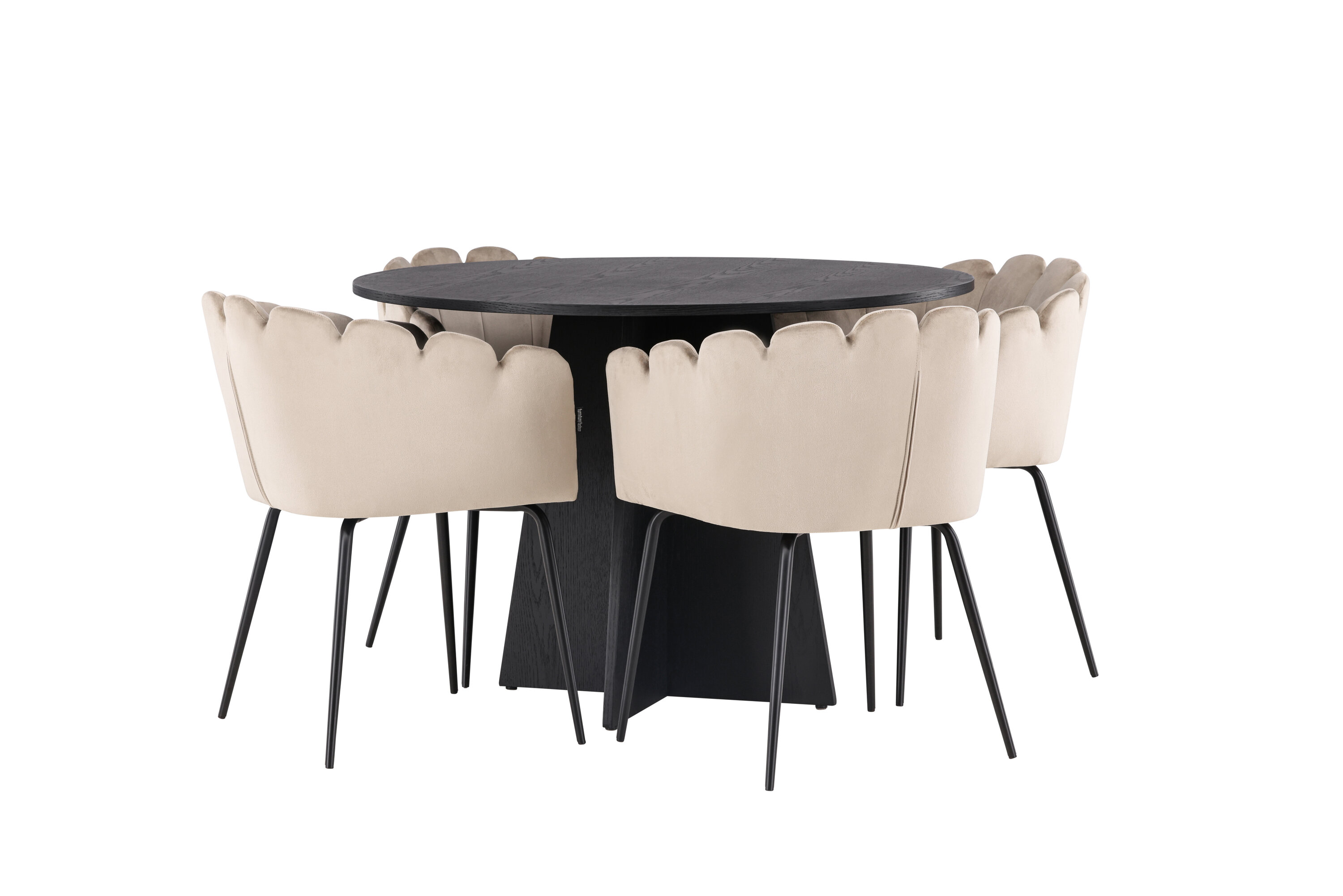 deLOHN Bootcut Round, Limhamn Kör alakú étkezőgarnitúra