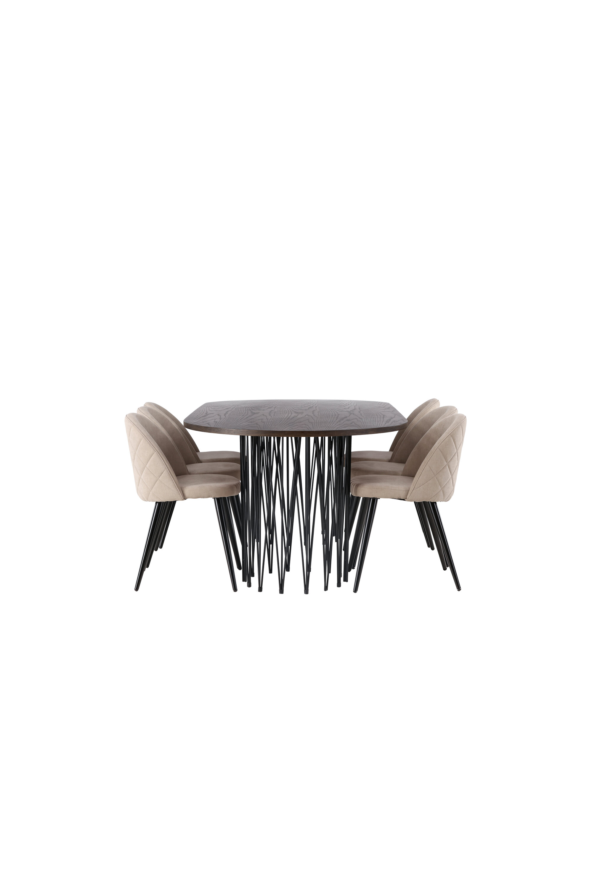 deLOHN Stone oval, Velvet Téglalap alakú étkezőgarnitúra