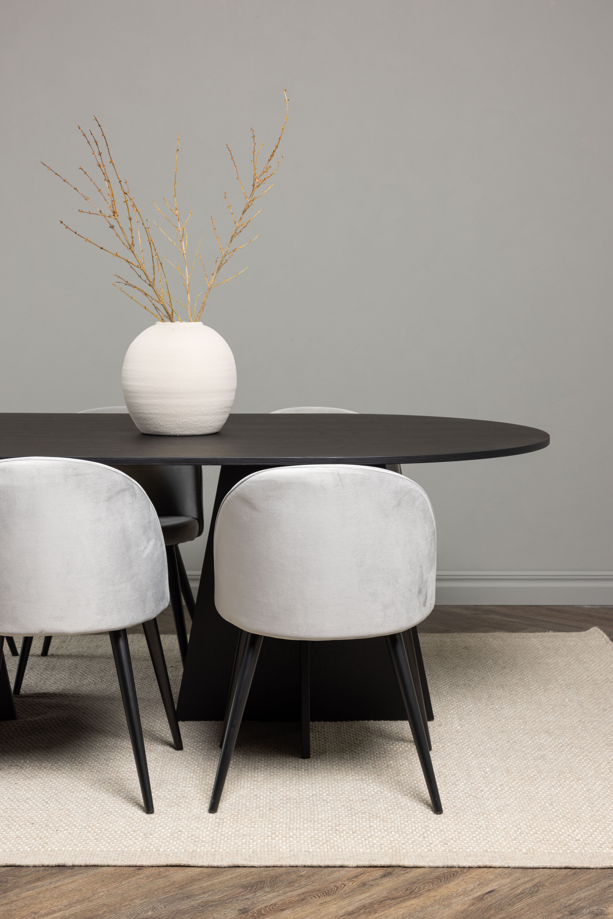 deLOHN Bootcut Oval, Velvet Téglalap alakú étkezőgarnitúra