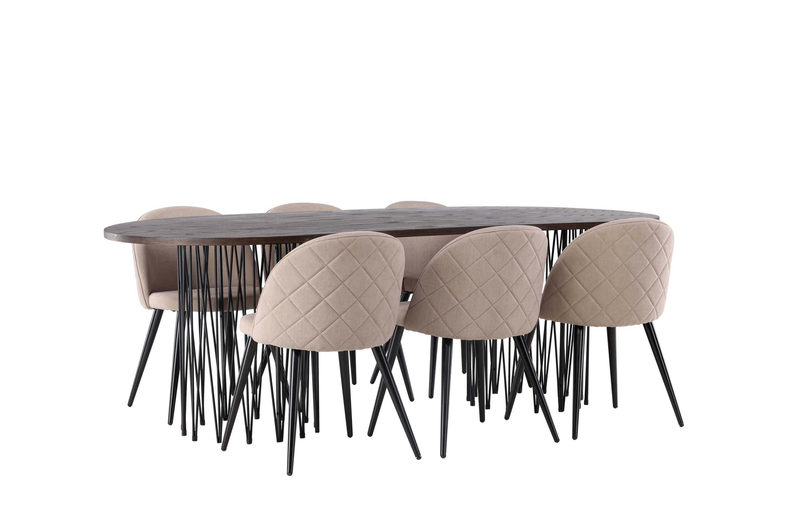 deLOHN Stone oval, Velvet Téglalap alakú étkezőgarnitúra