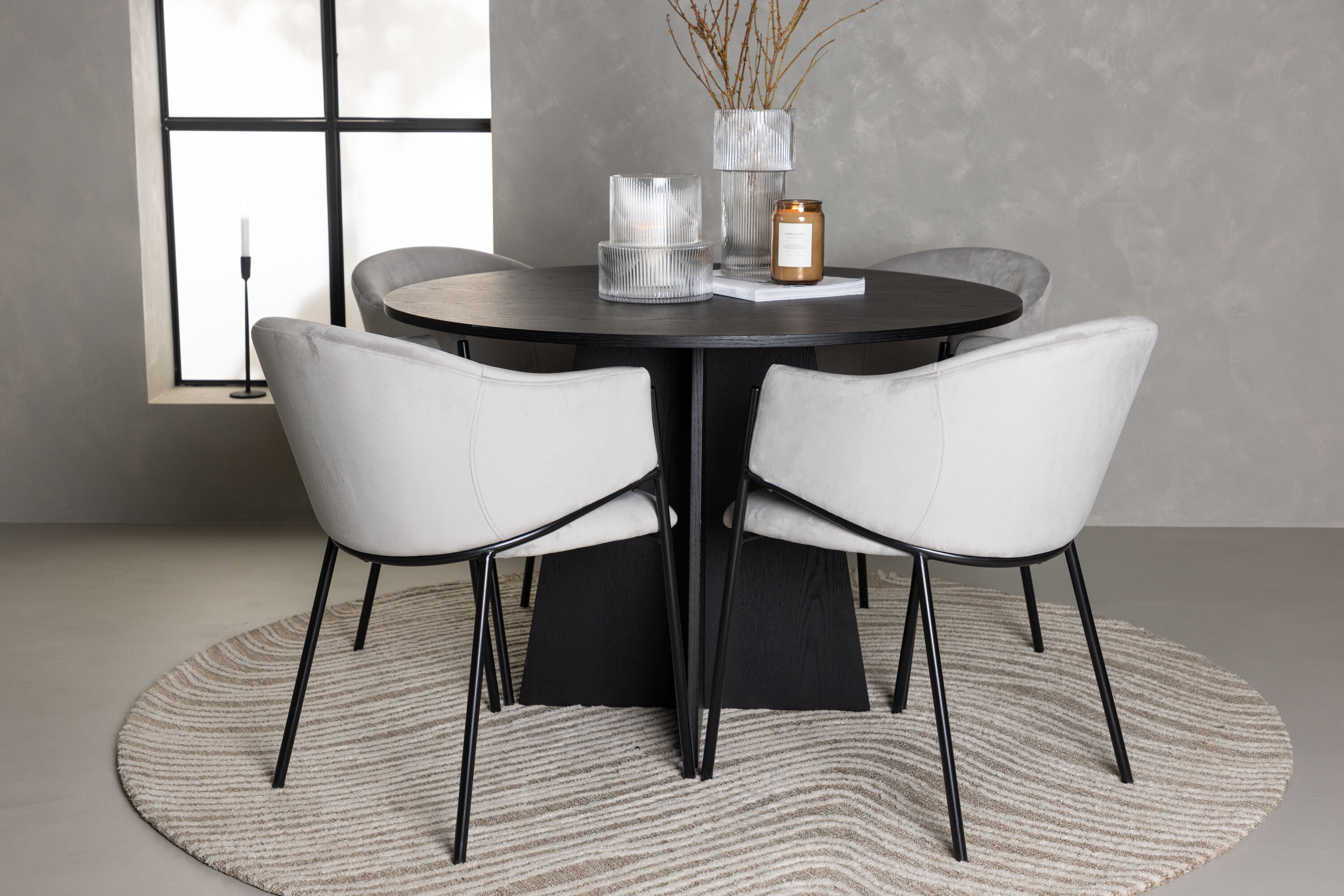 deLOHN Evelina Kör alakú étkezőgarnitúra