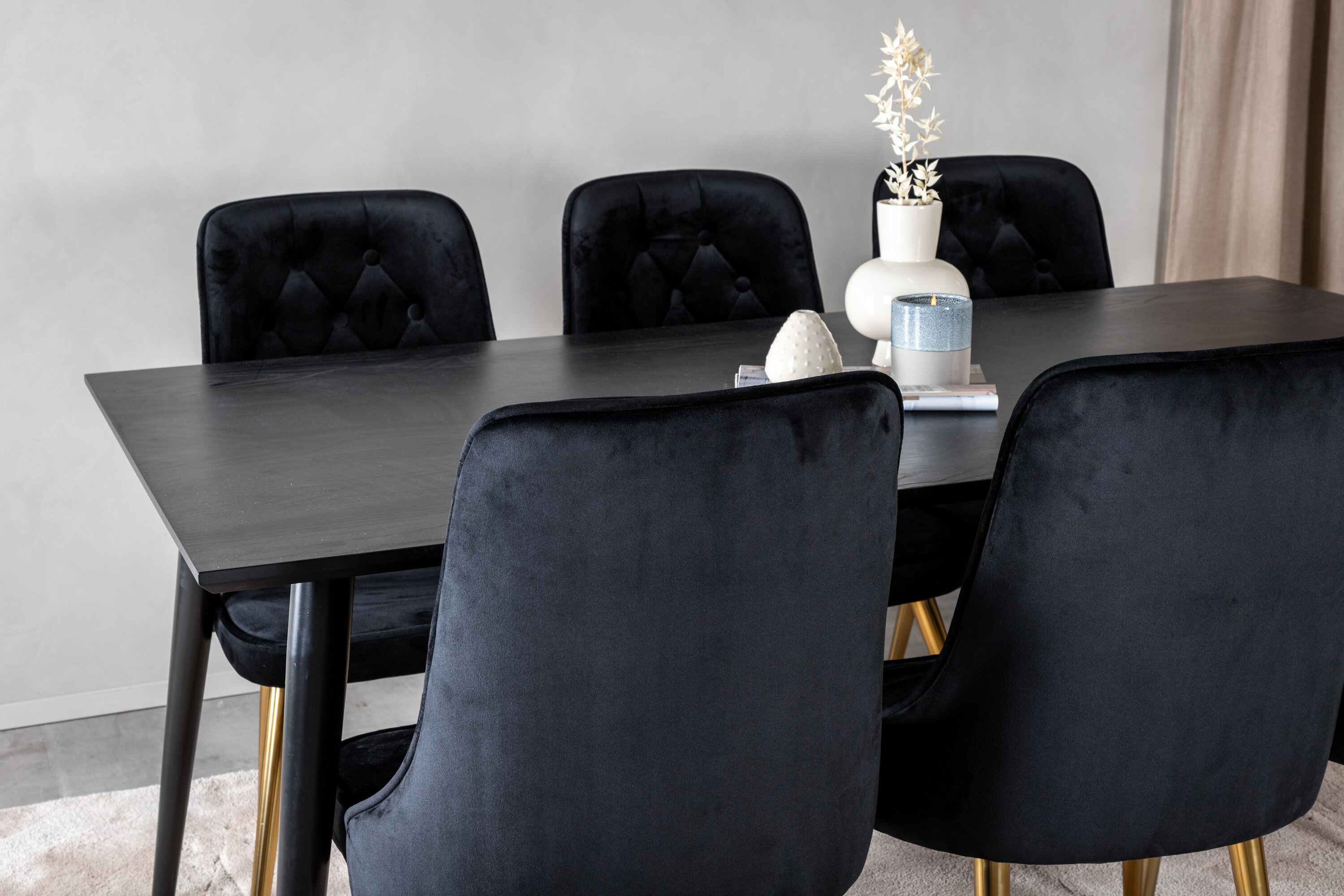 deLOHN Dipp, Velvet Deluxe Téglalap alakú étkezőgarnitúra