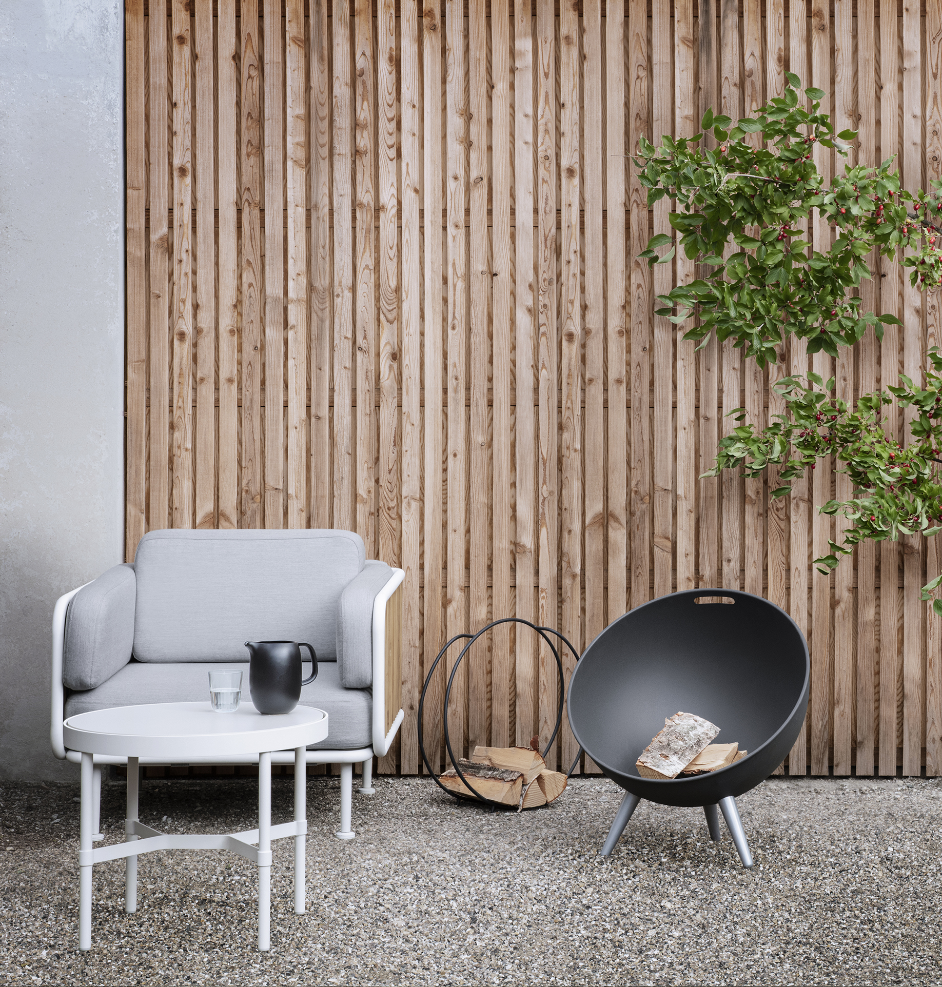 FireGlobe vedholder - Pulverlakkert stål