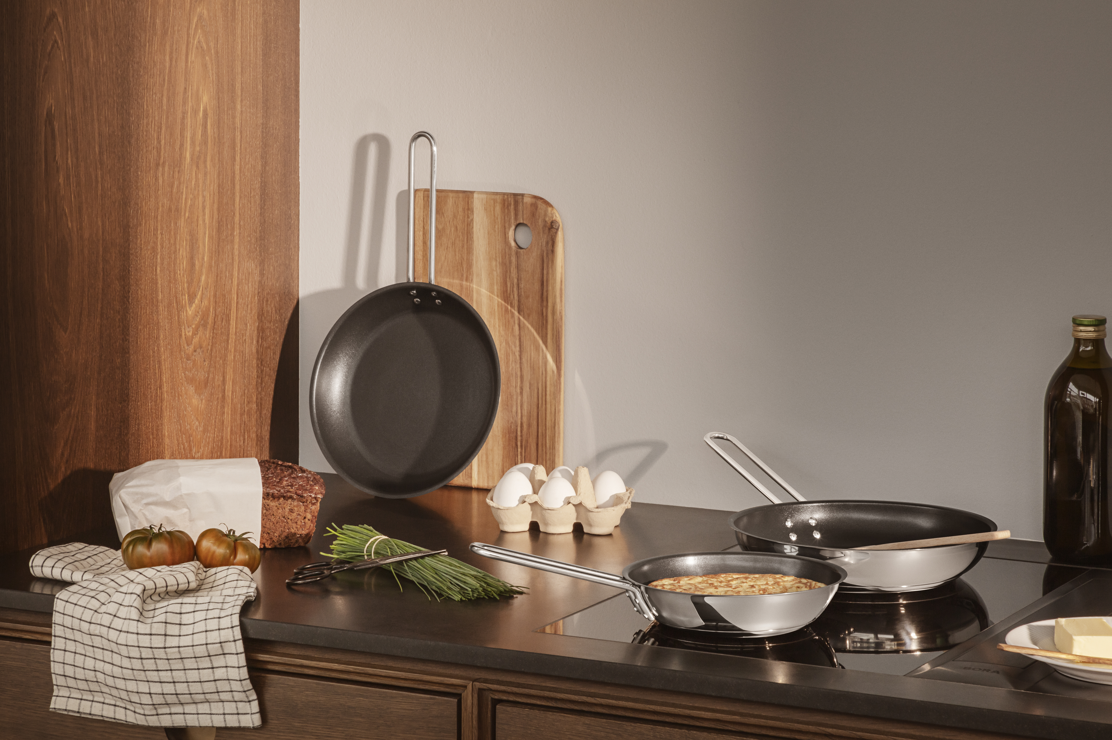 Stainless steel stekepanne - 24 cm - Slip-Let®-belegg