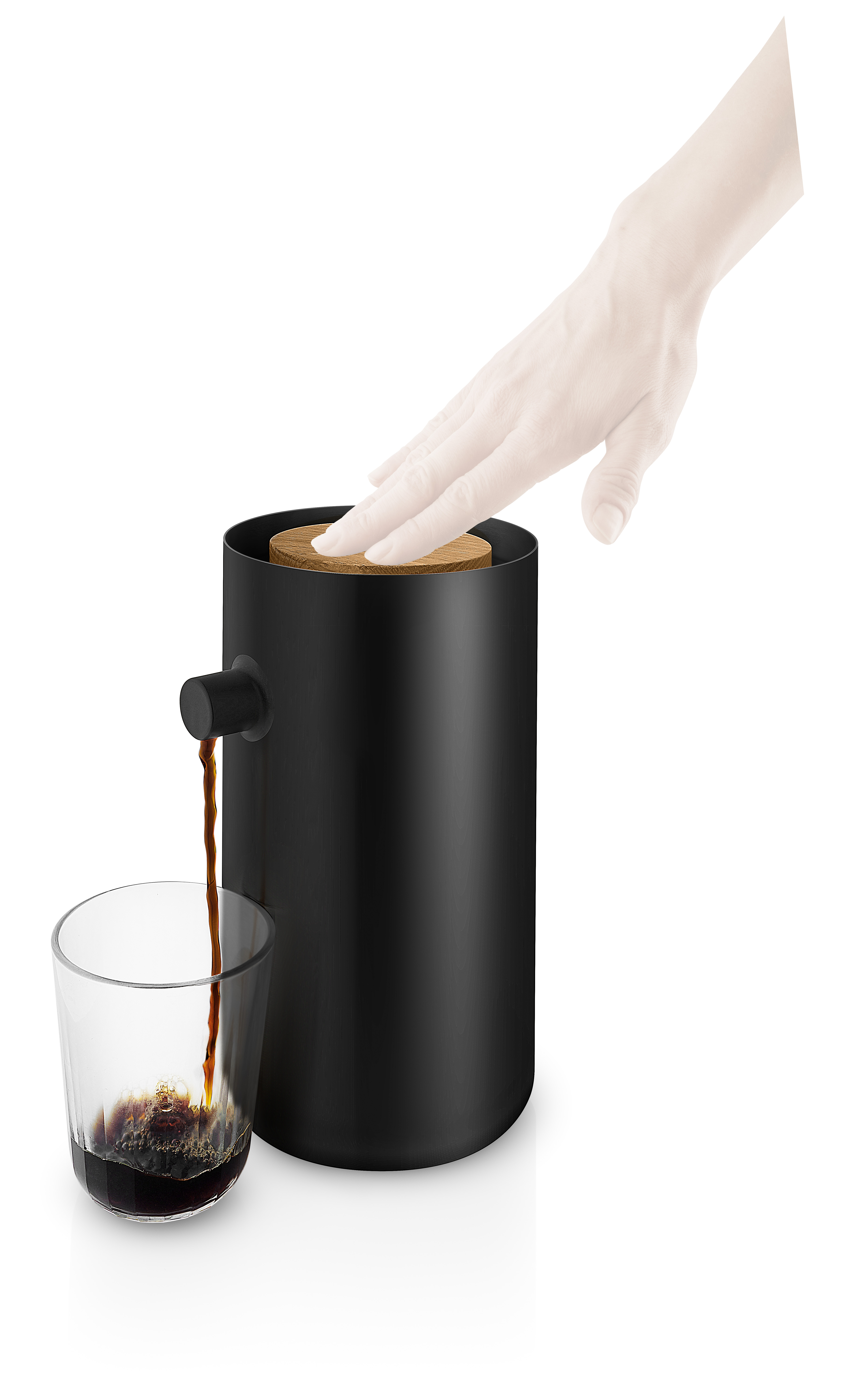 Nordic kitchen pump vacuum jug - 1.8 litres - black