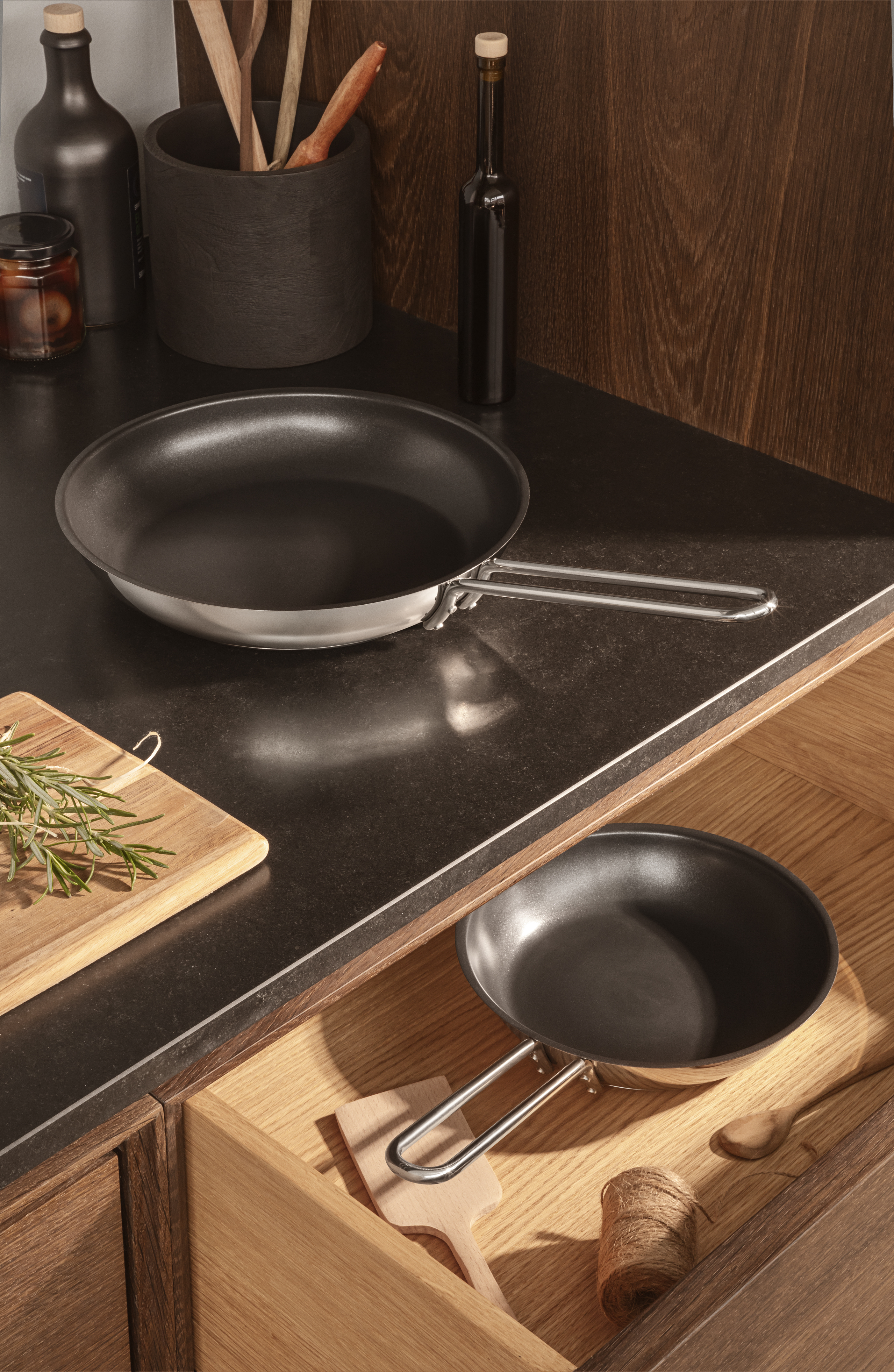 Stainless steel stekpanna - 20 cm - Slip-Let®-beläggning