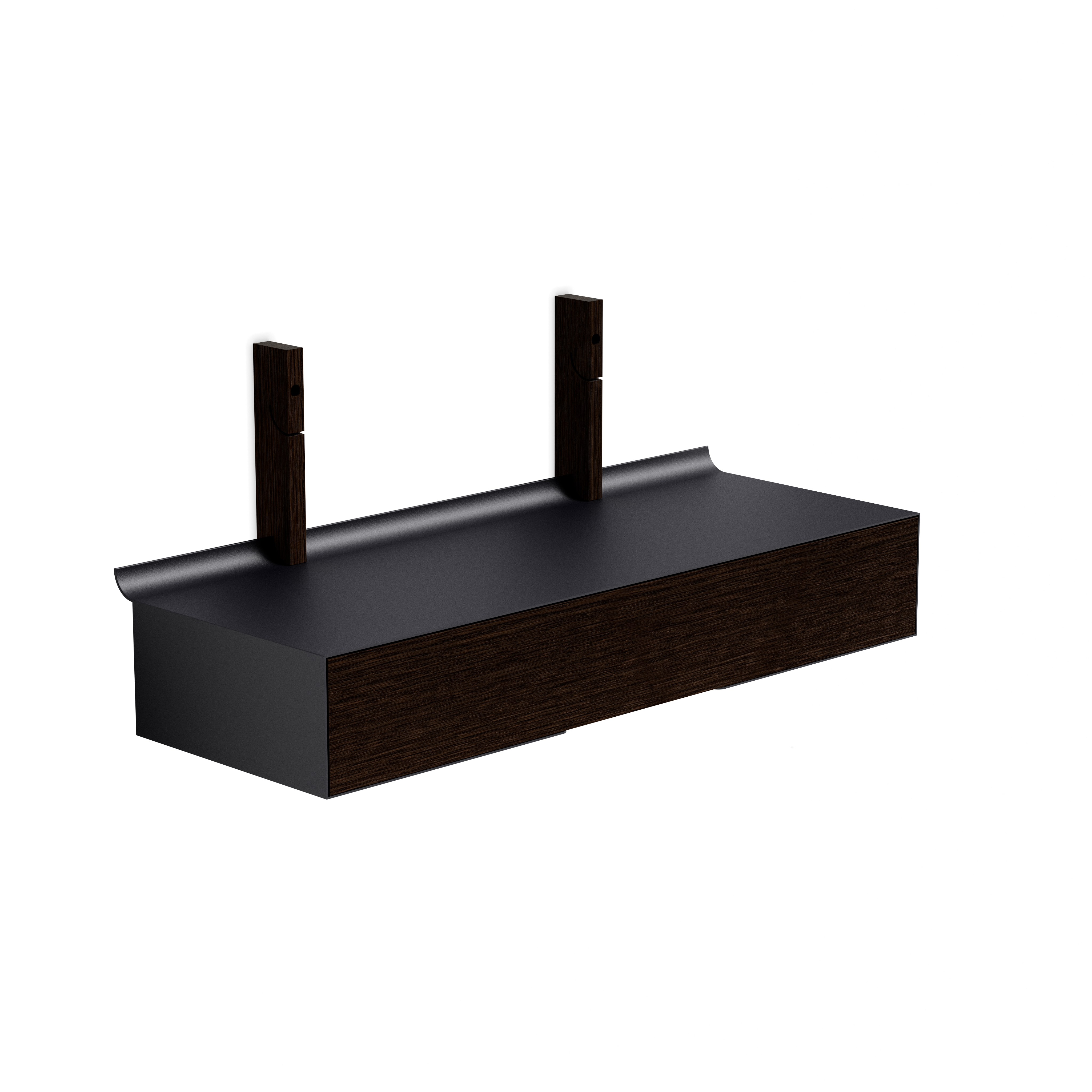 Smile Drawer 80 cm - Smoked Oak/Black