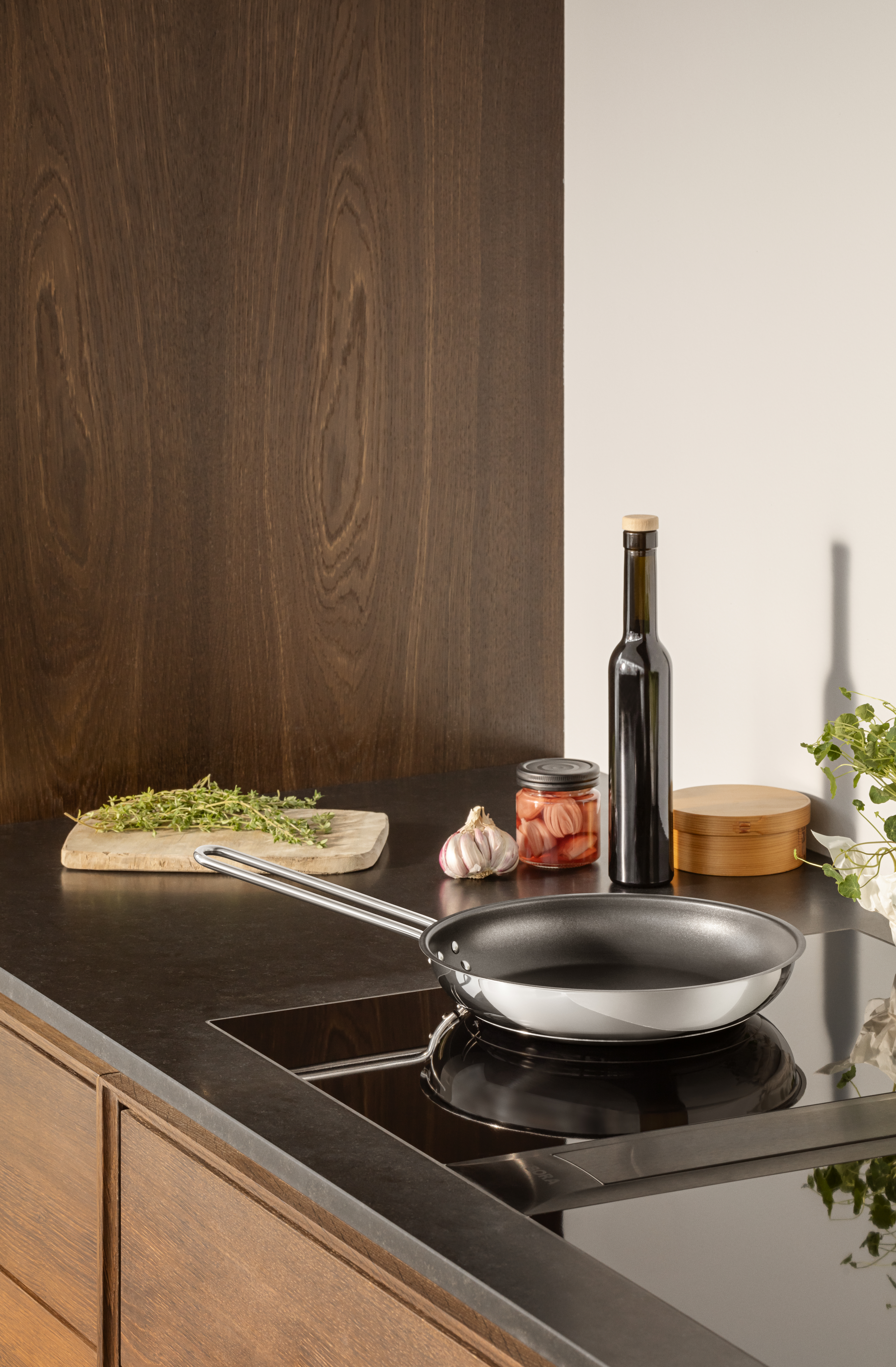 Stainless steel stekepanne - 24 cm - Slip-Let®-belegg