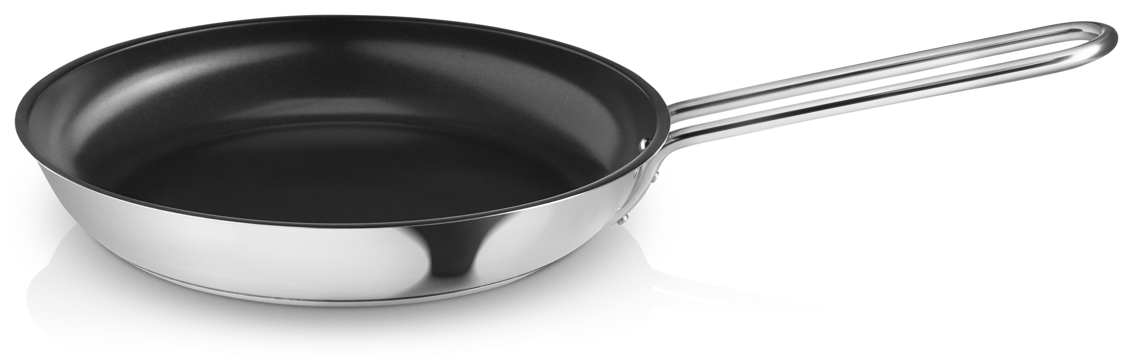 Stainless steel frying pan - 24 cm - ceramic Slip-Let®️ non-stick