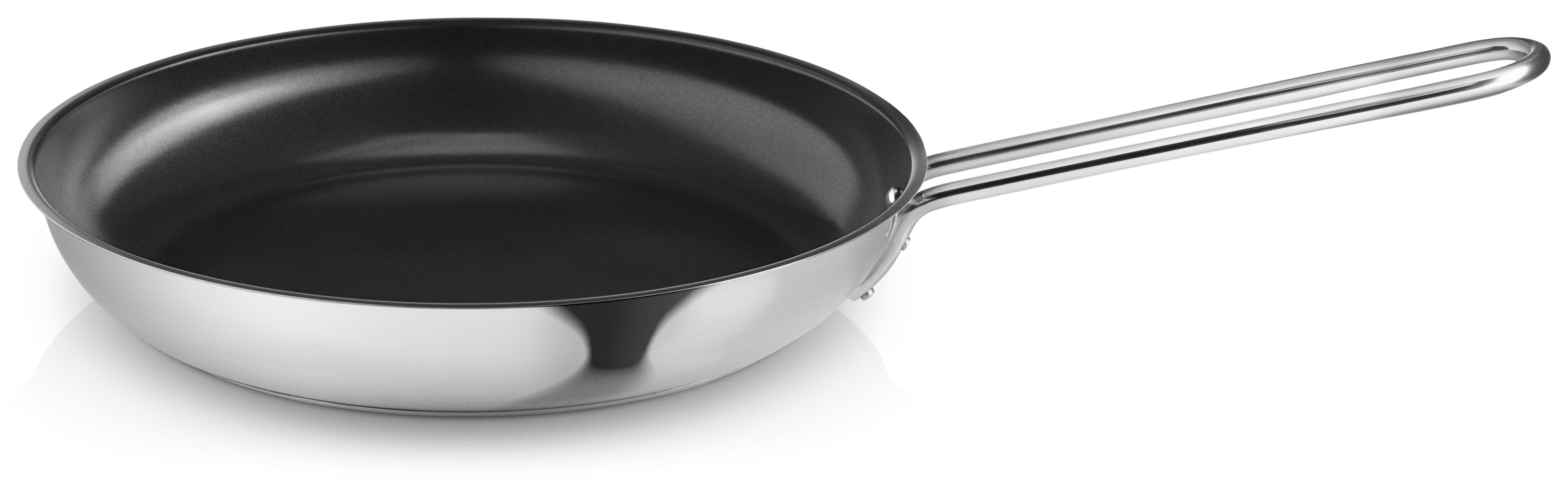 Stainless steel frying pan - 30 cm - ceramic Slip-Let®️ non-stick