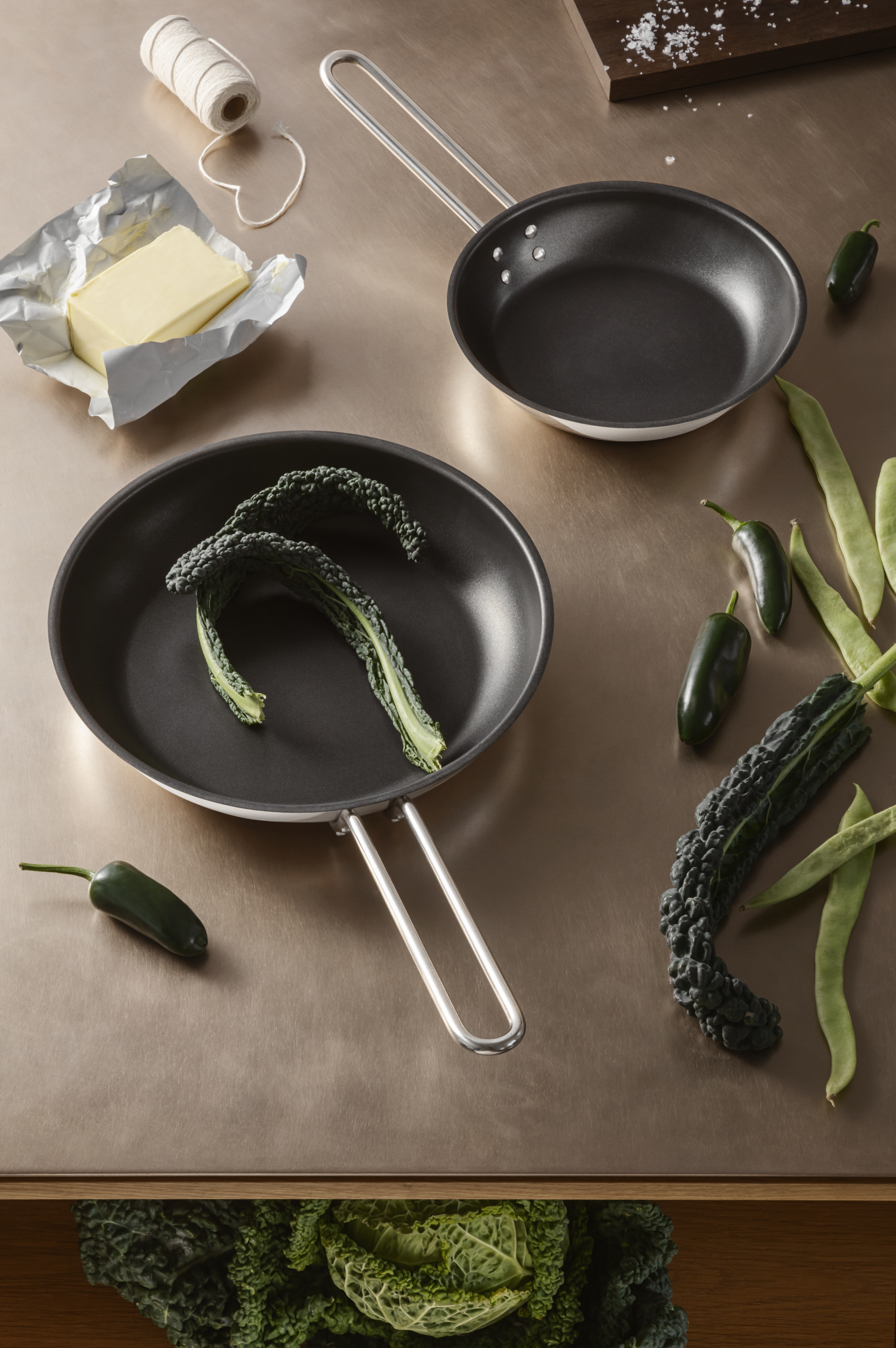 Stainless steel frying pan - 20 cm - Slip-Let®️ non-stick