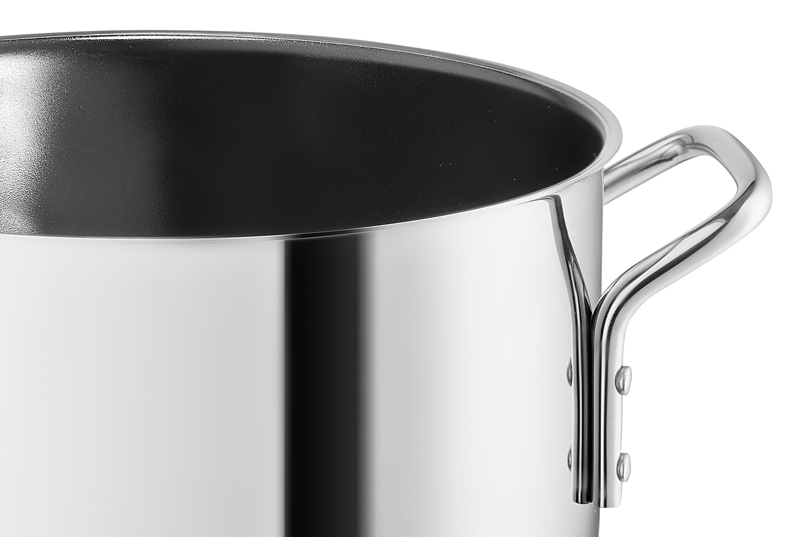 Stainless Steel Pot 2.2 L 16 cm ceramic Slip-Let® coating