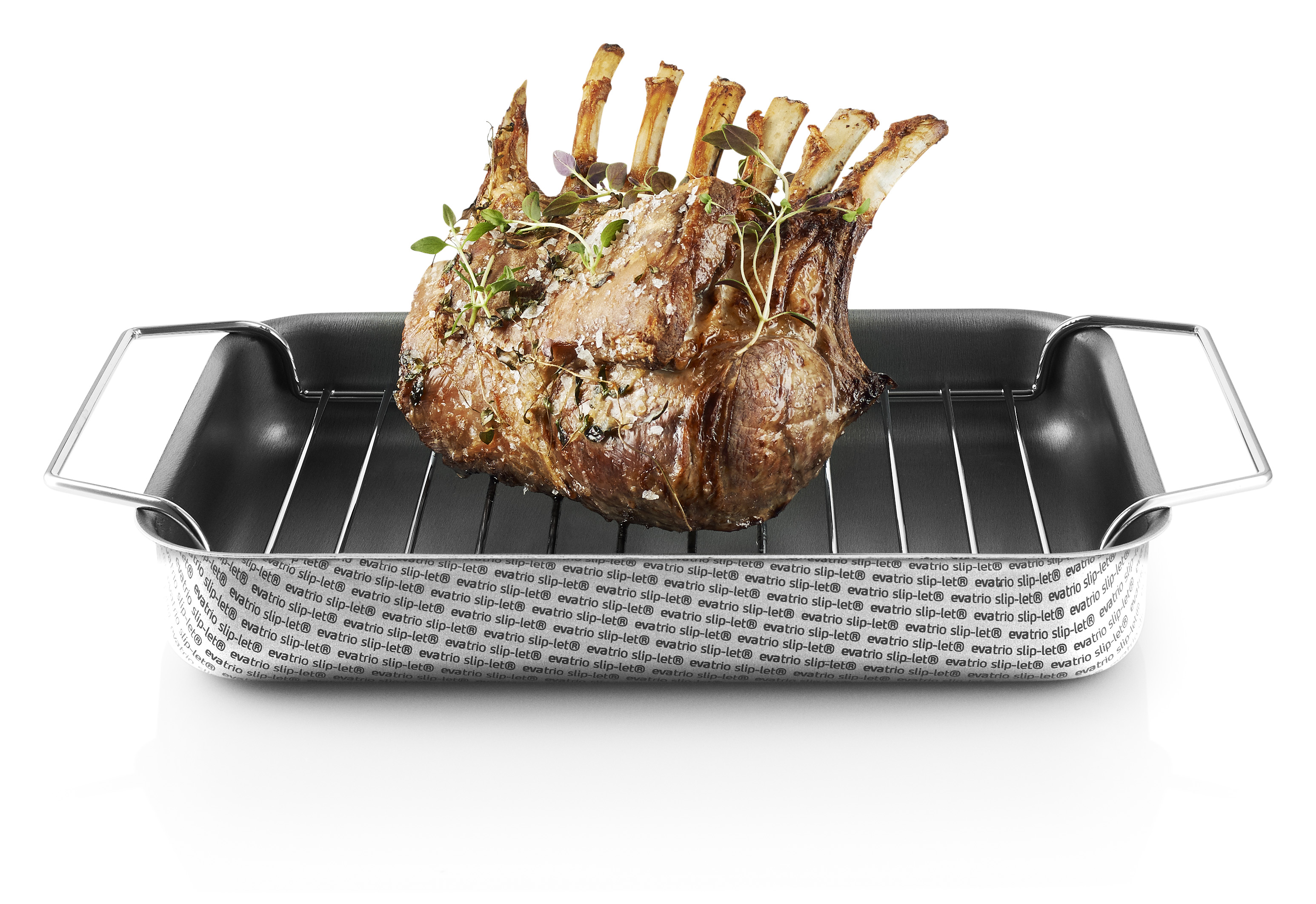 Roasting pan w. rack - 26x19 cm - Slip-Let®