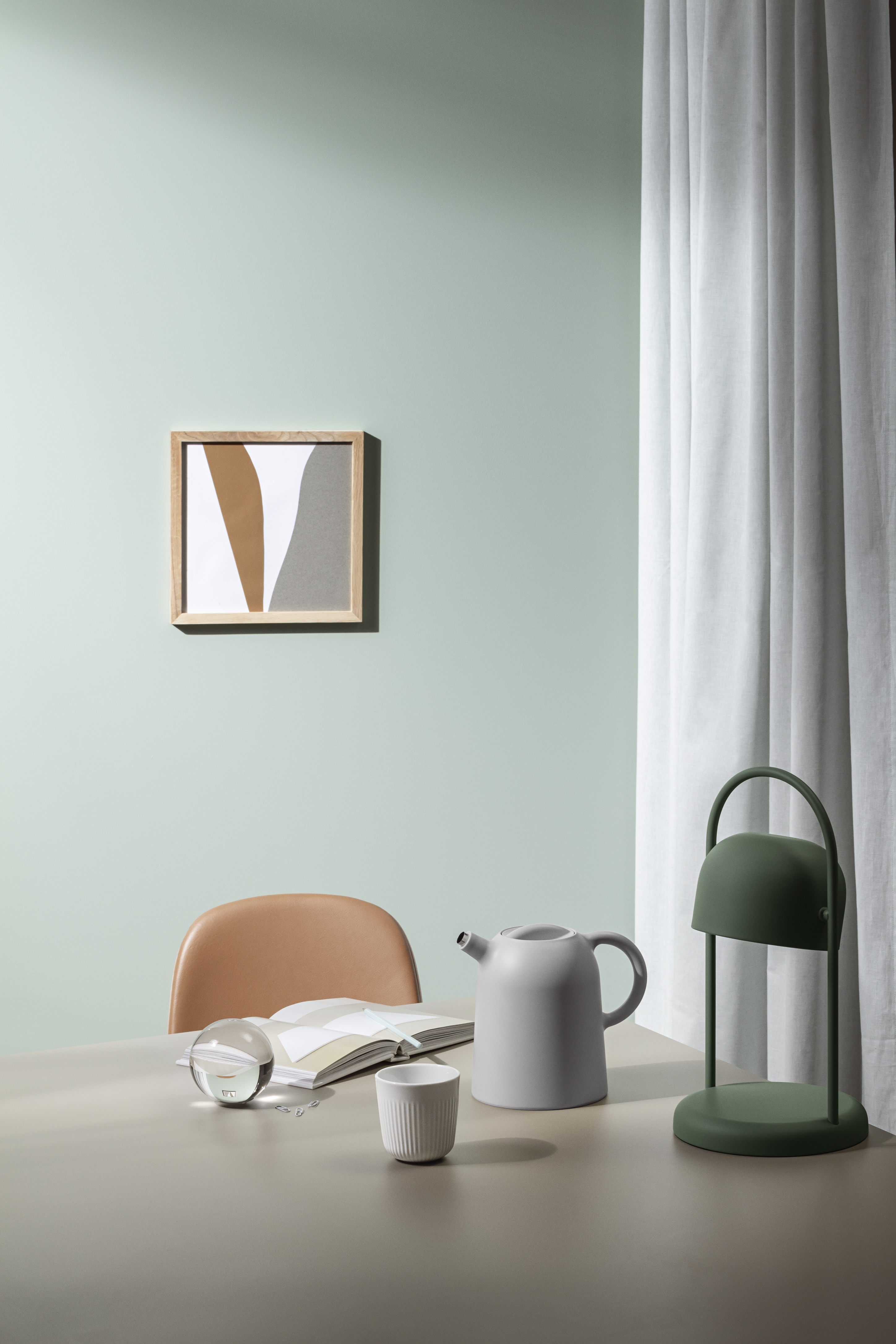 Thimble vacuum jug - 1 liter - Marble grey