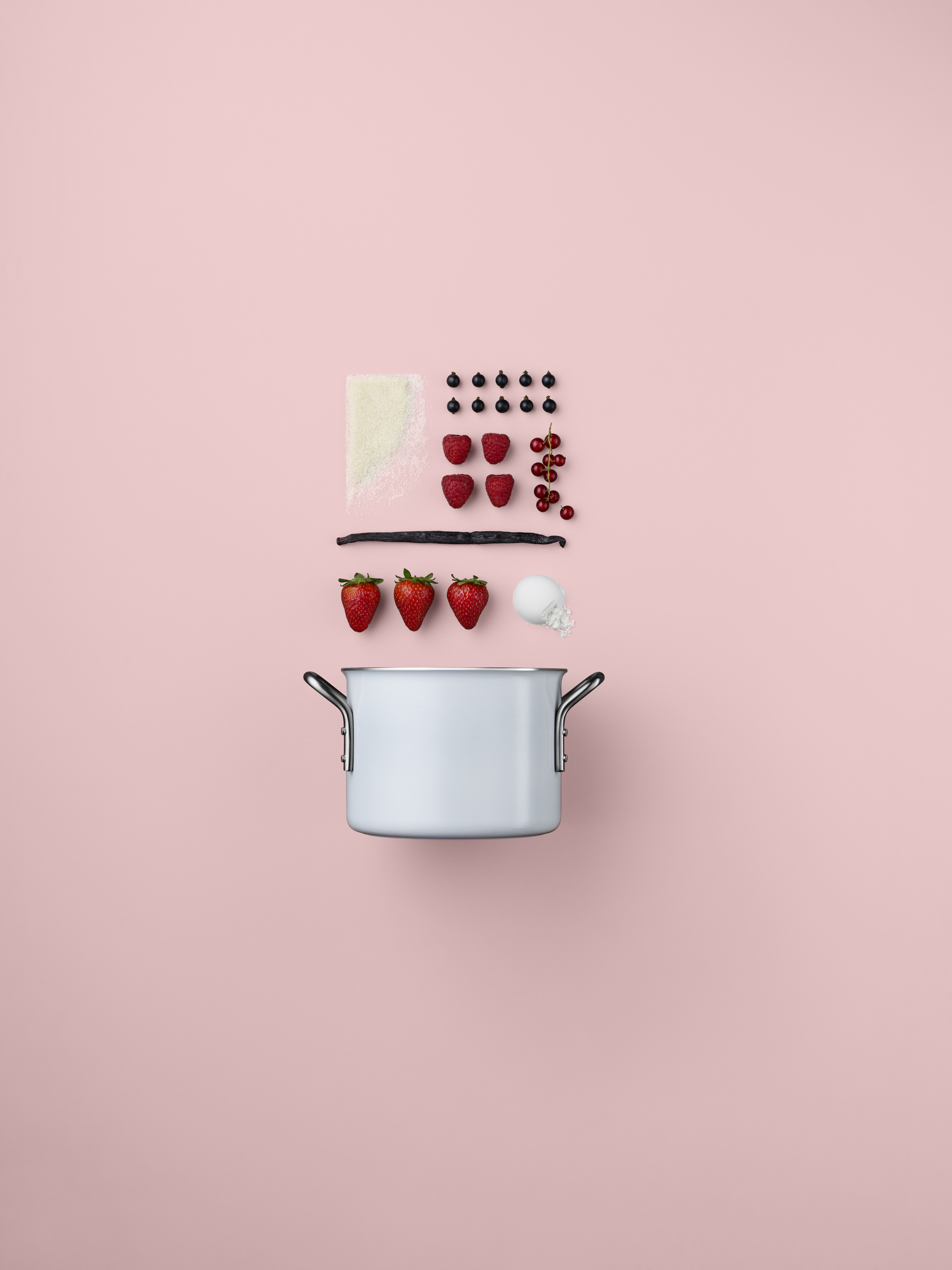 White line pot - 4.8 l - ceramic Slip-Let® non-stick