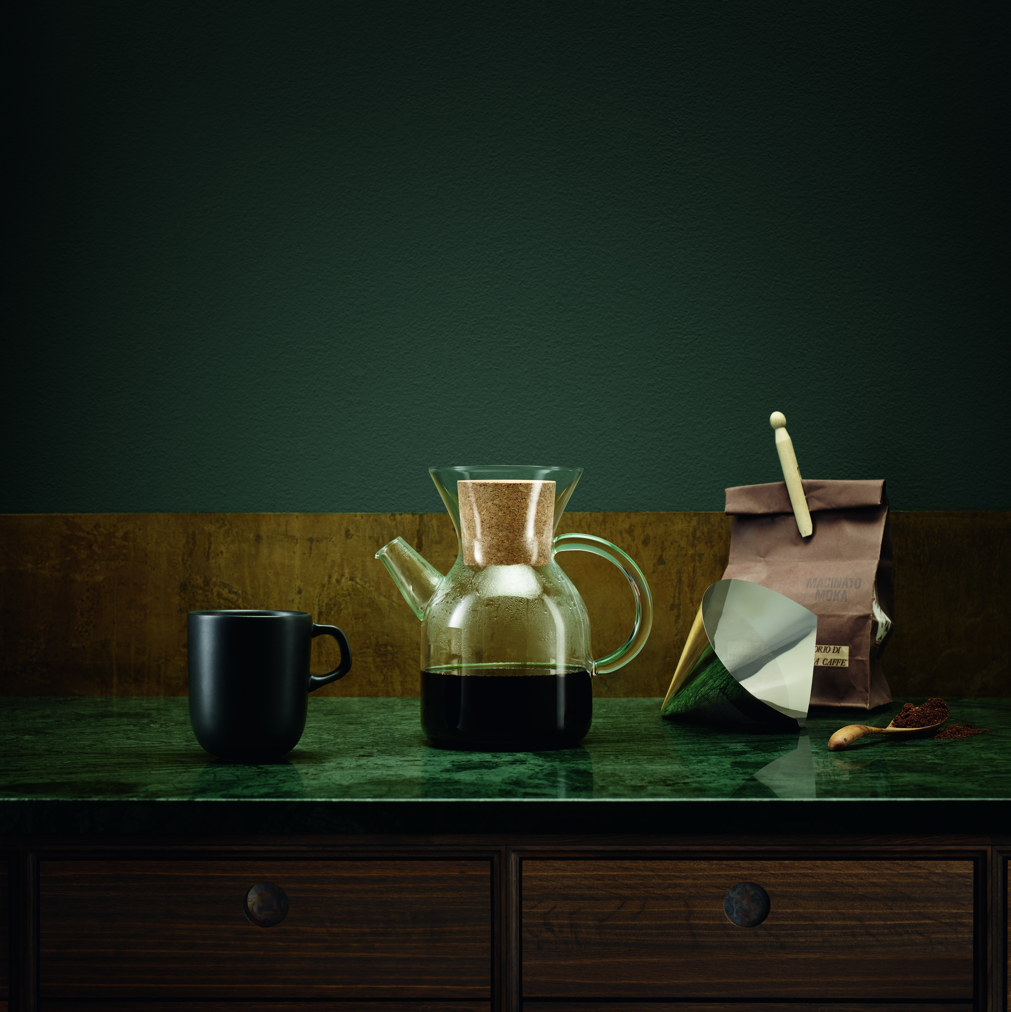 Pour-over coffee-maker - 1.0 l