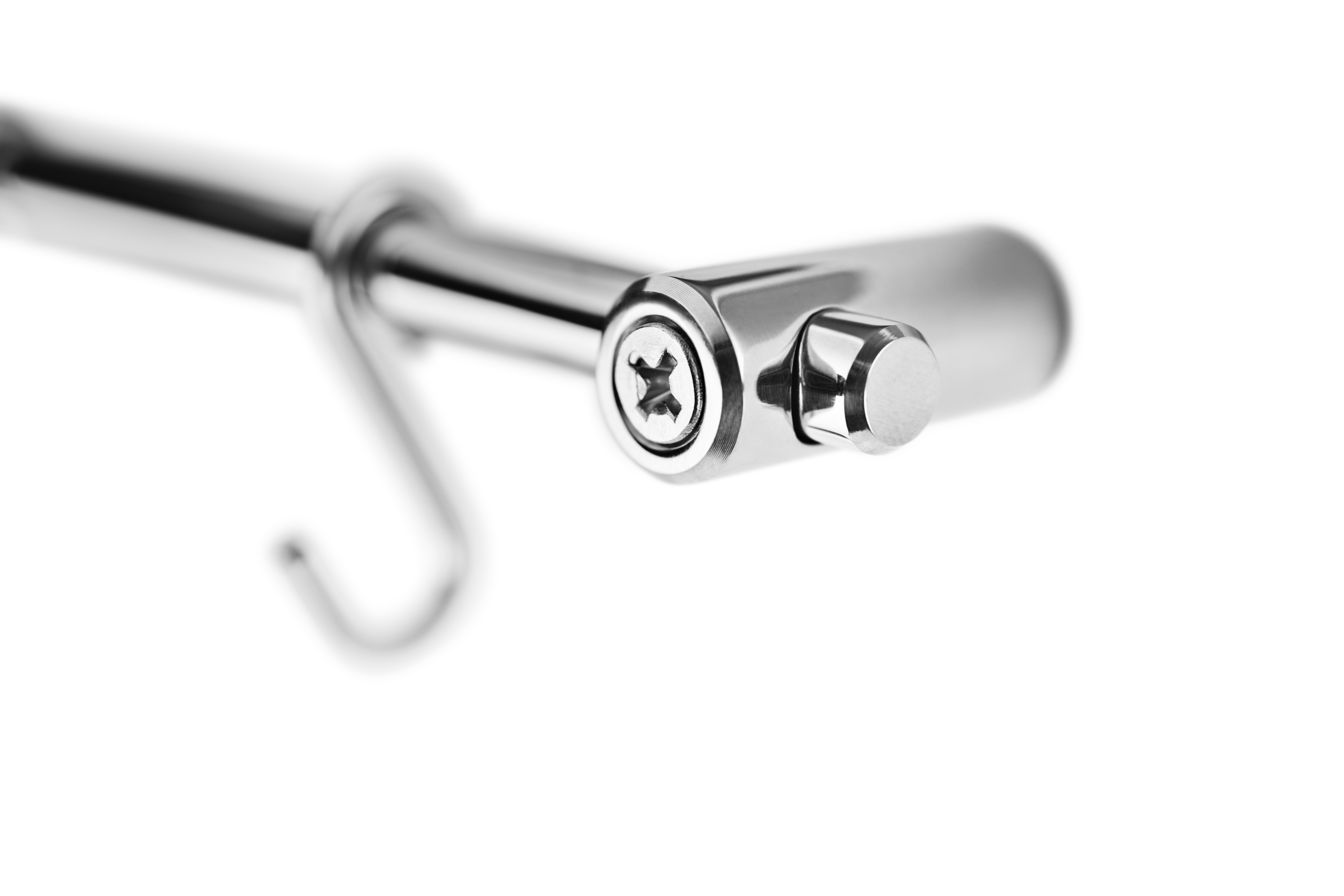 Barre murale avec six crochets en S