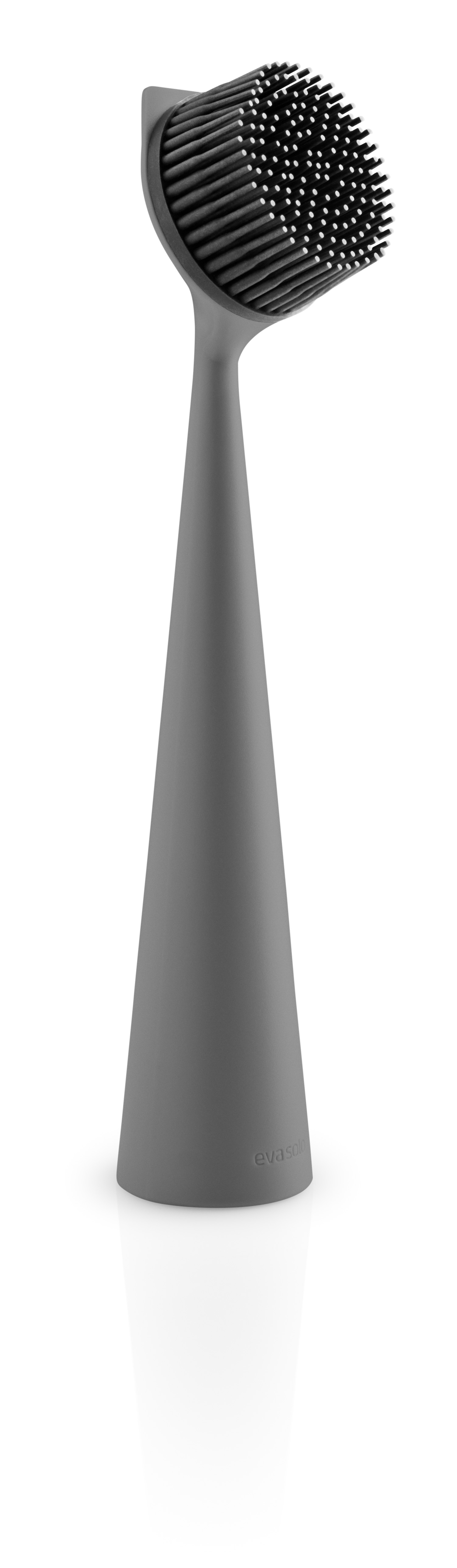 Washing-up brush - Silicone bristles - Elephant grey