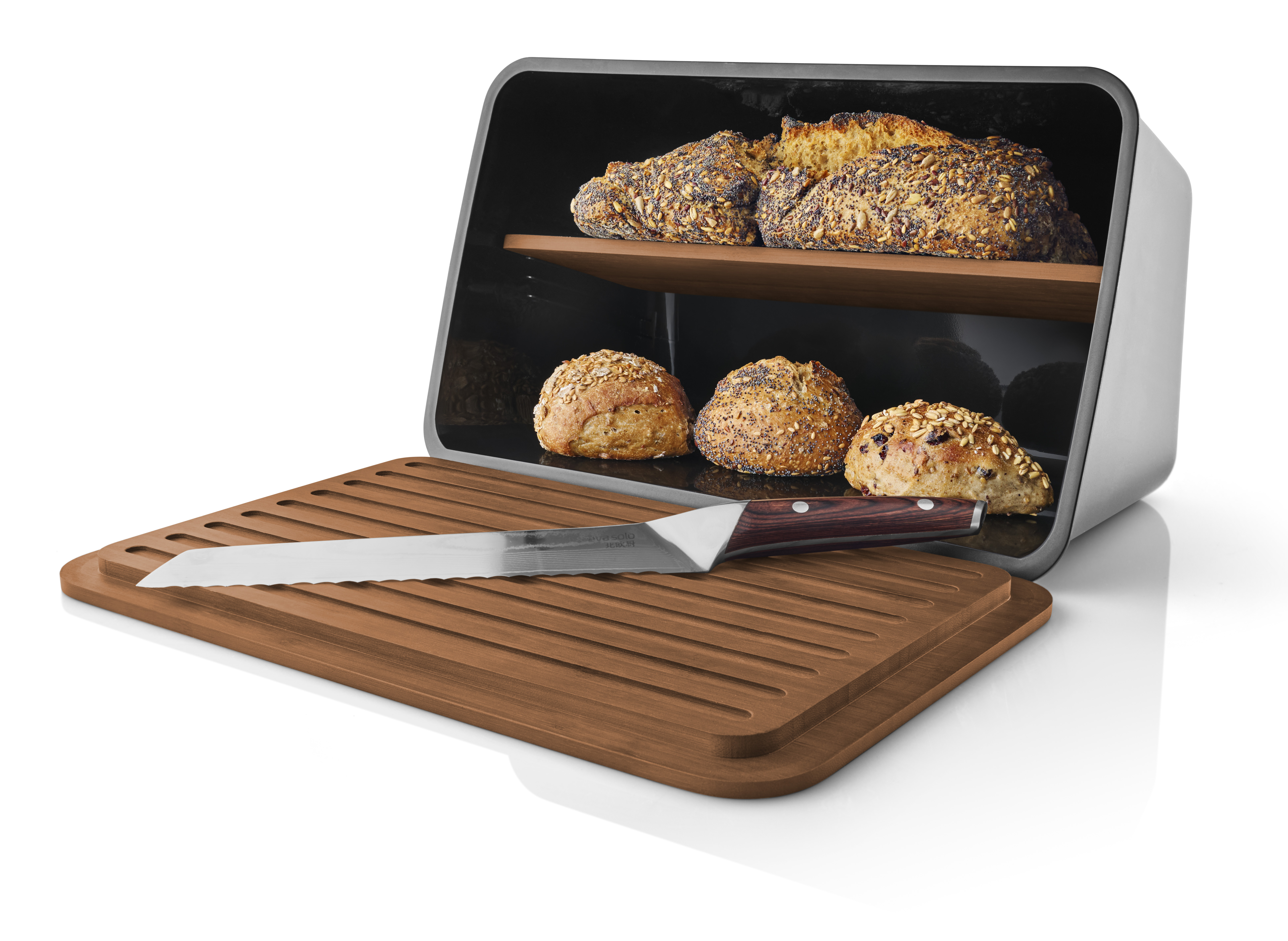 Nordic kitchen Bread box Black