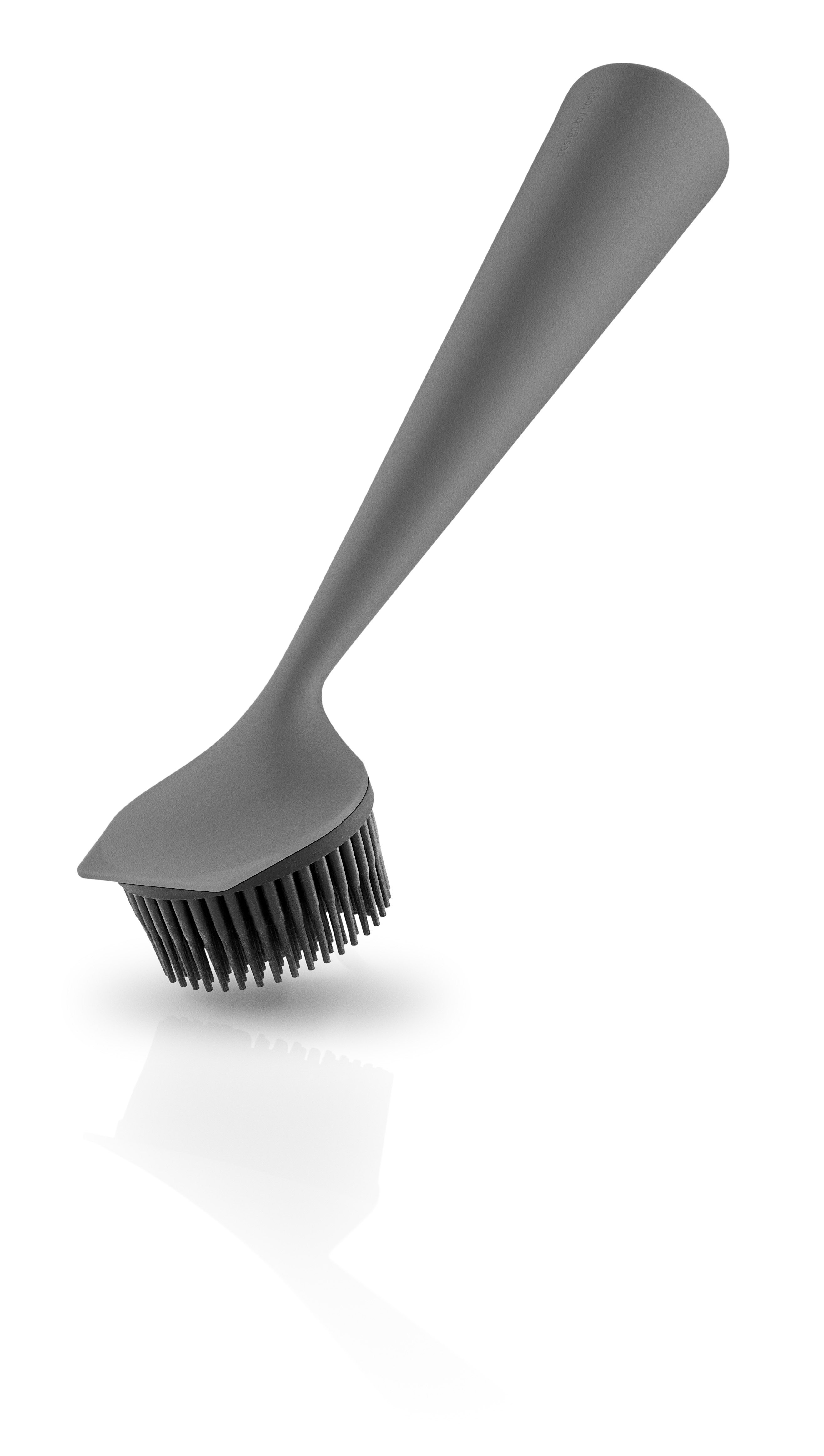 Washing-up brush - Silicone bristles - Elephant grey
