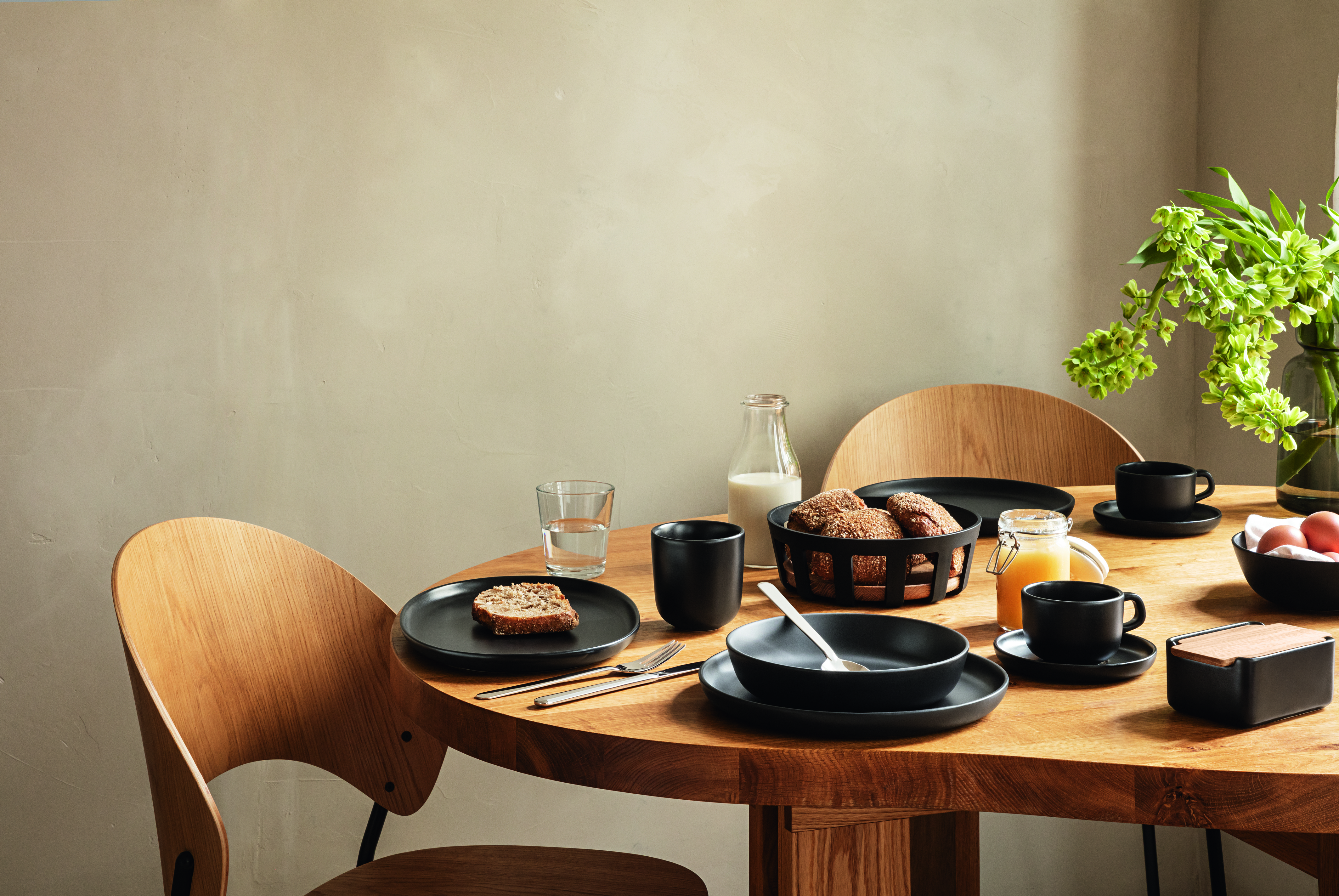 Smørboks - Nordic kitchen - med egetræslåg