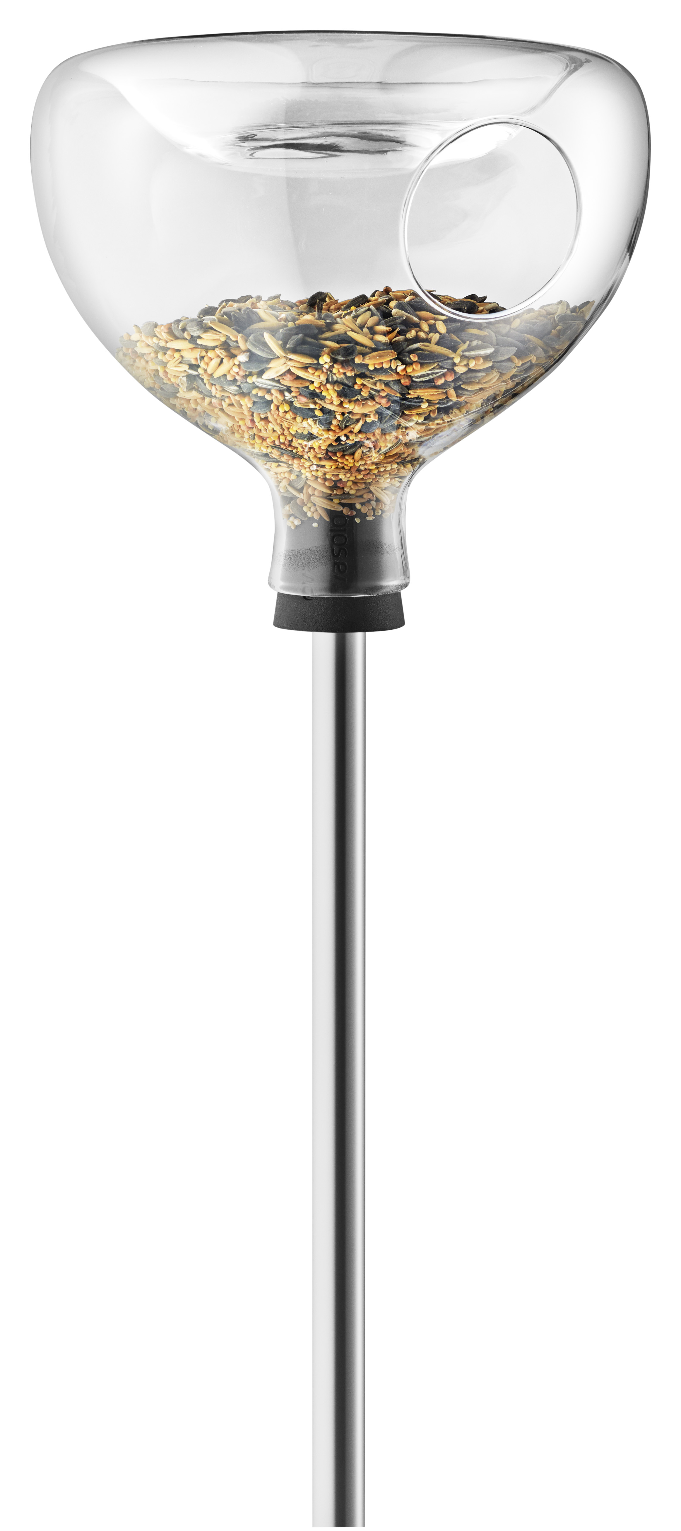 Fuglebrett i glass med bad