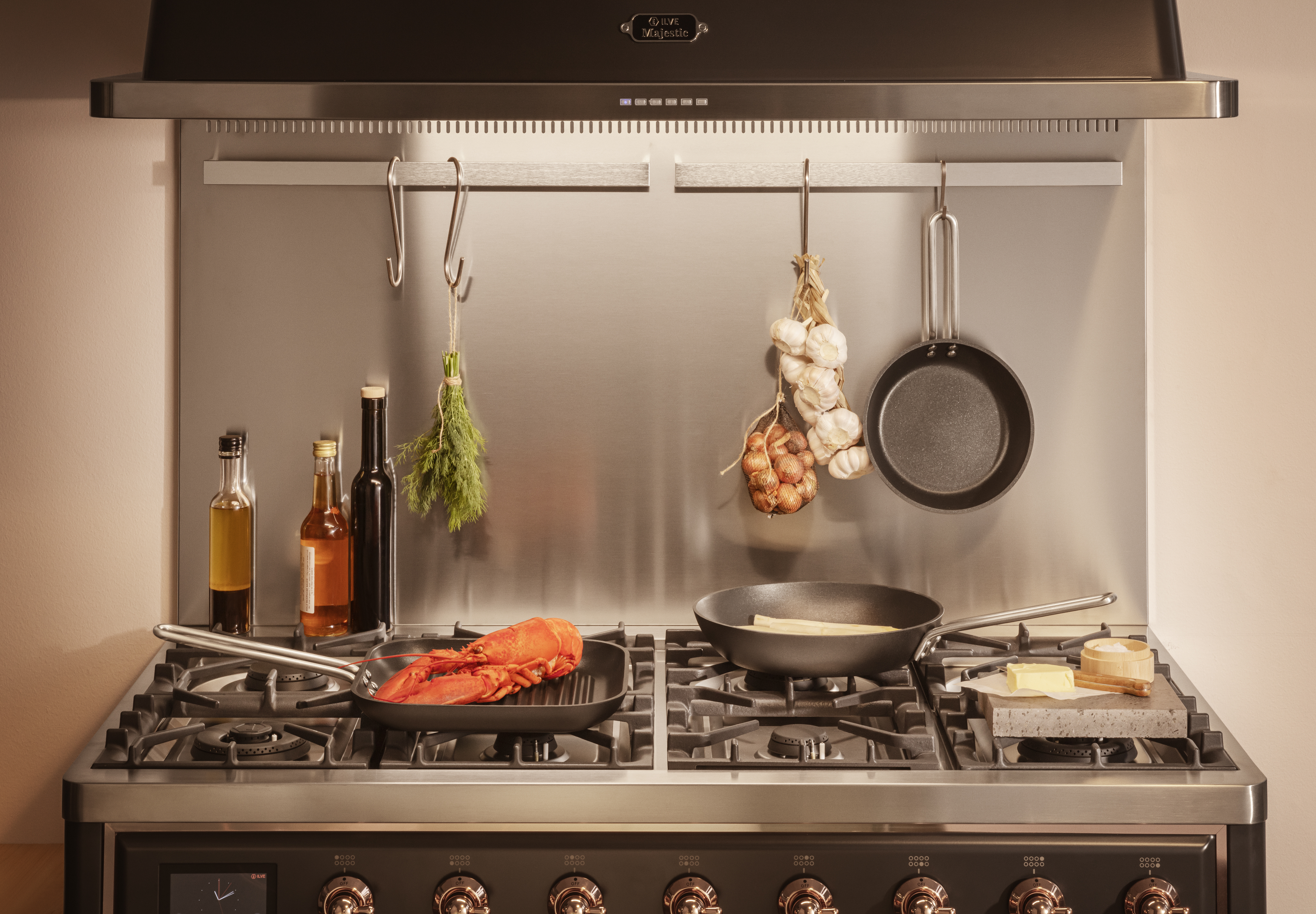 Professional grill frying pan - 28x28 cm - Slip-Let® non-stick