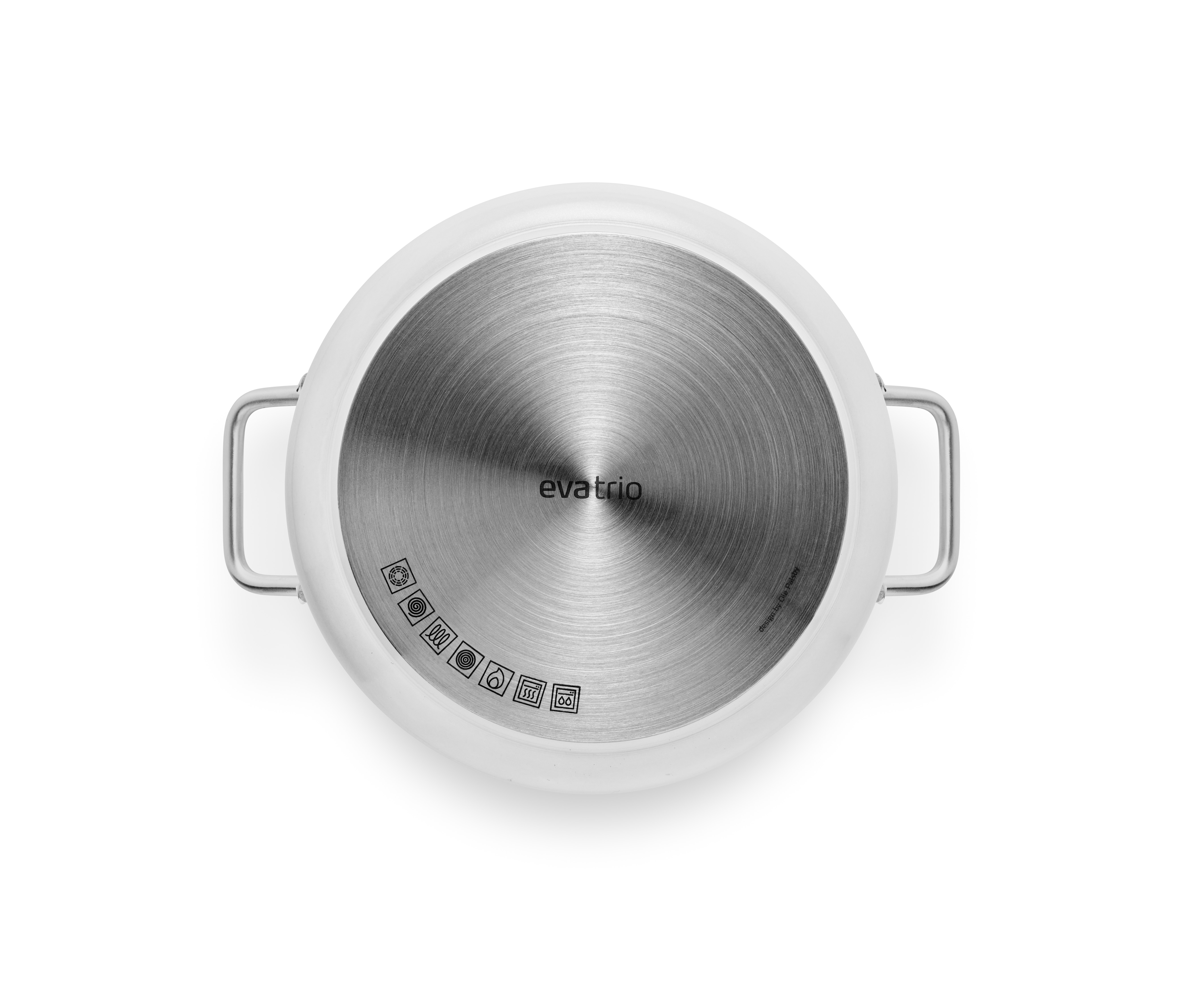 White line cookware set - 3 pcs. - ceramic Slip-Let® non-stick