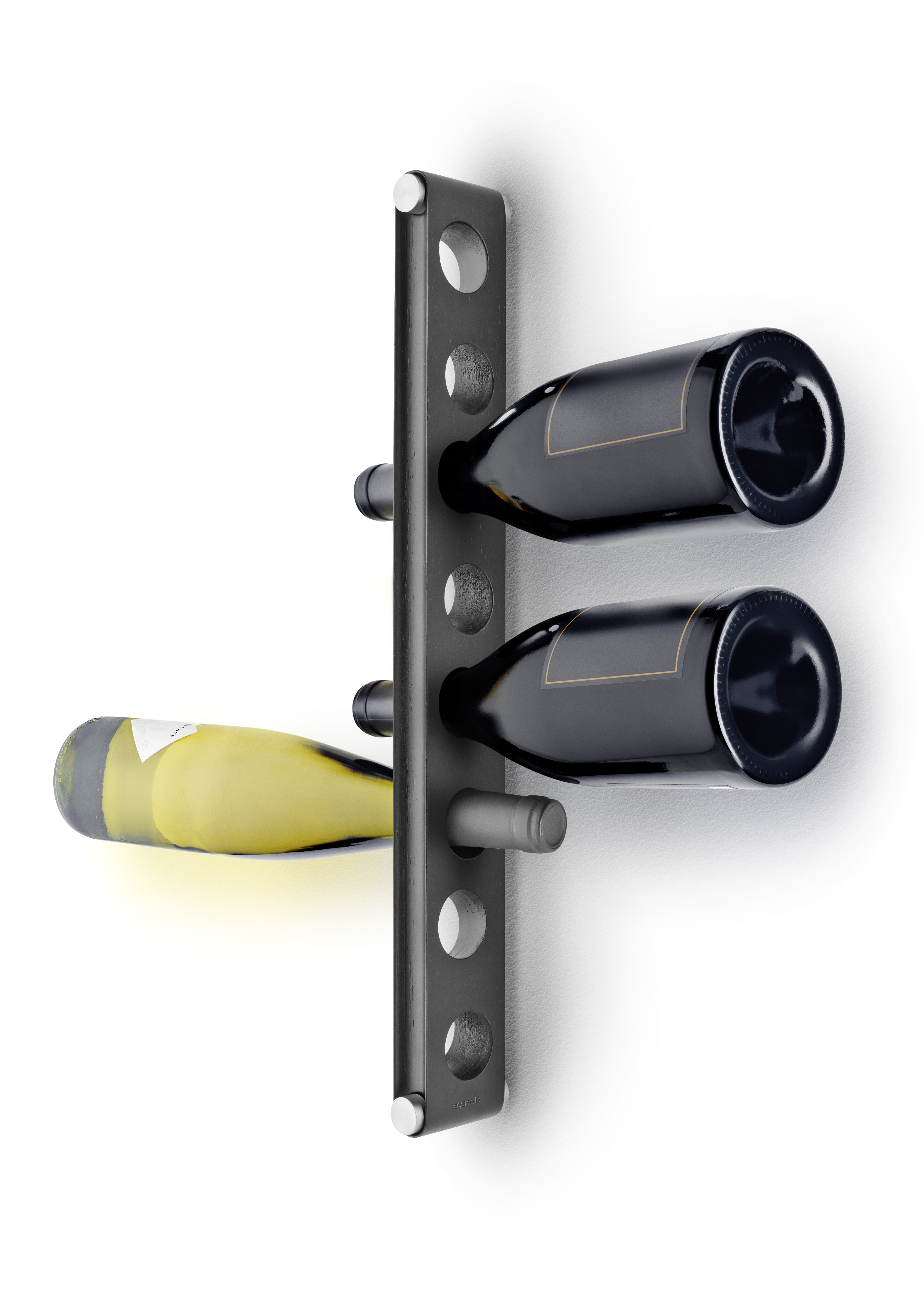 Hanging wine rack - Nordic kitchen - Holds up to eight bottles